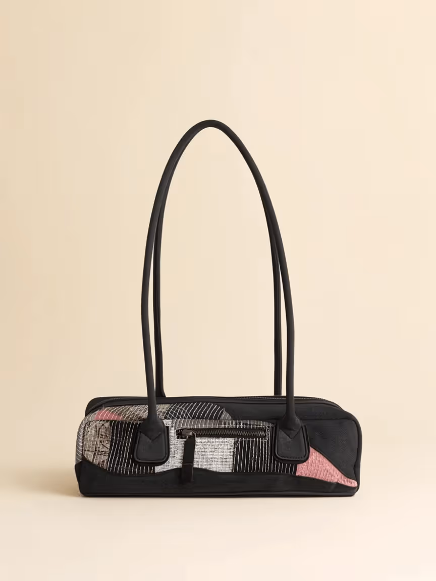 Stitched Stories East West Bag - Black image 4