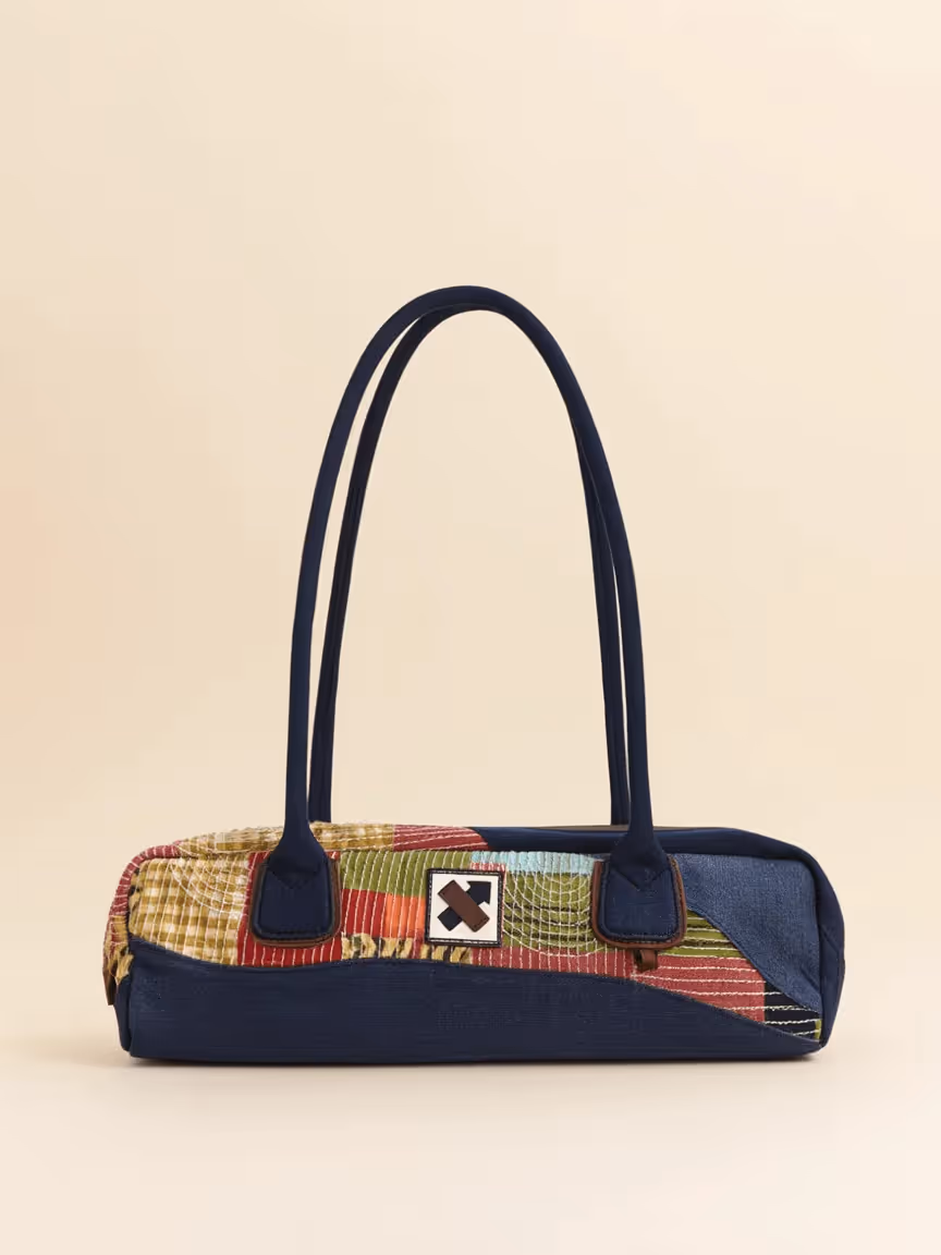Stitched Stories East West Bag Blue image 2