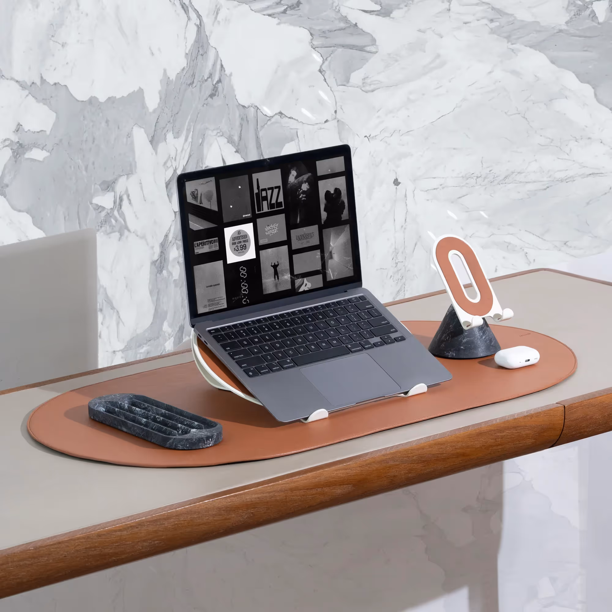 Loop Desk Set White  image 1