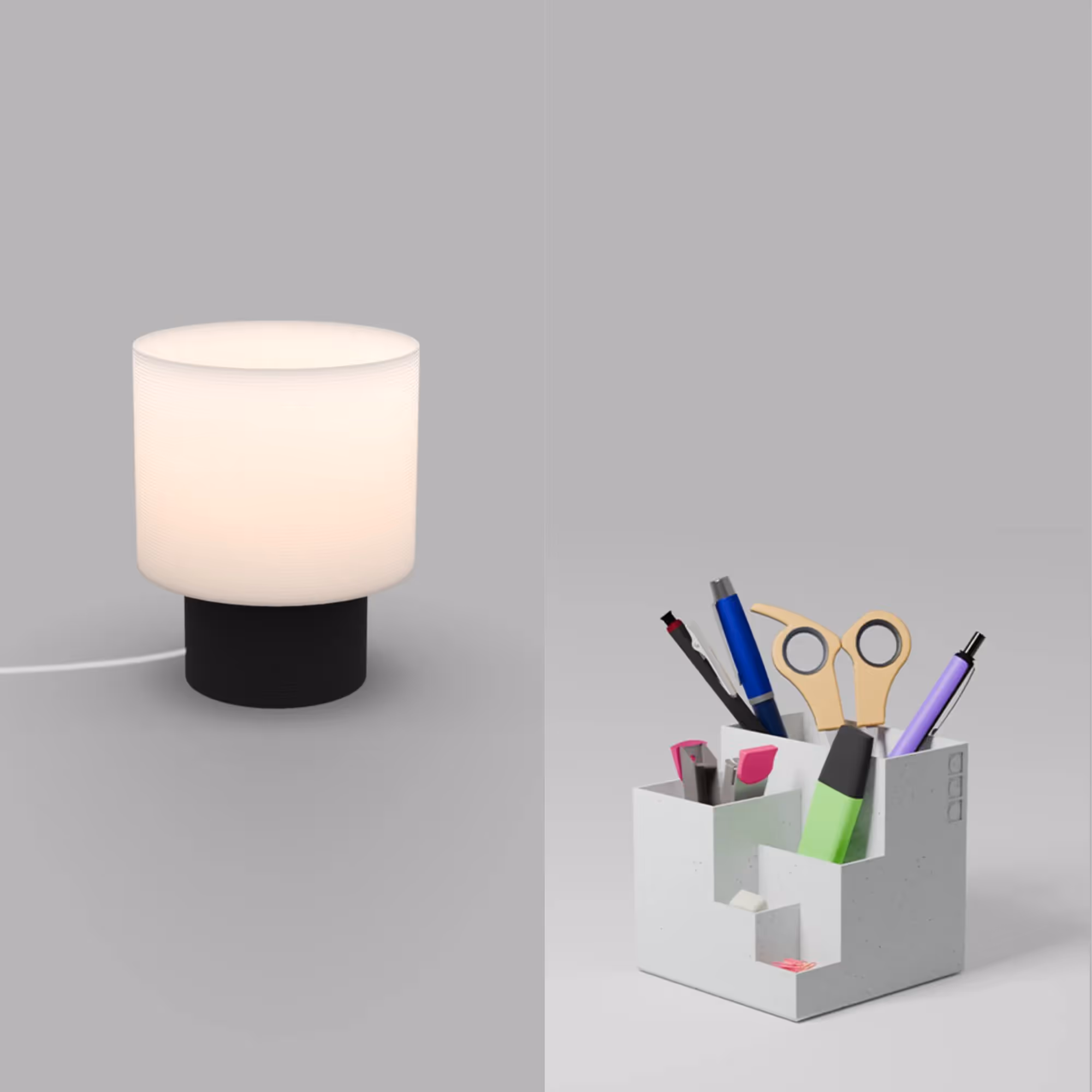 Desk Set Circle and Cube image 1