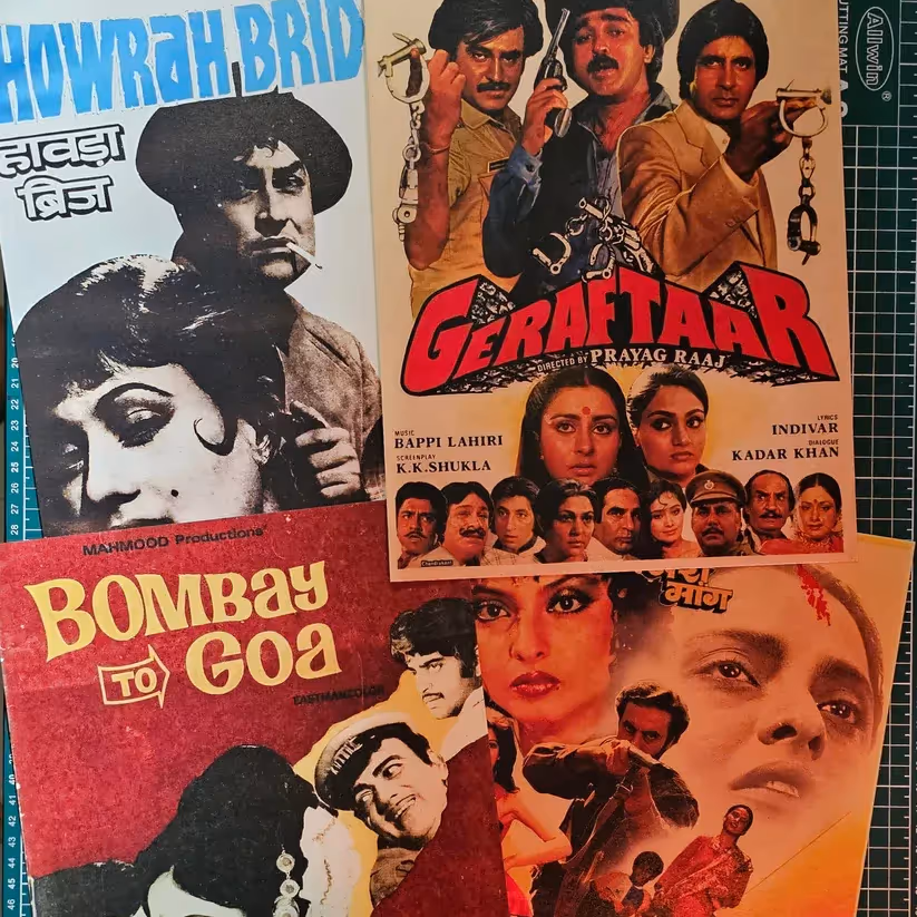 VINTAGE BOLLYWOOD - WALL COLLAGE POSTERS