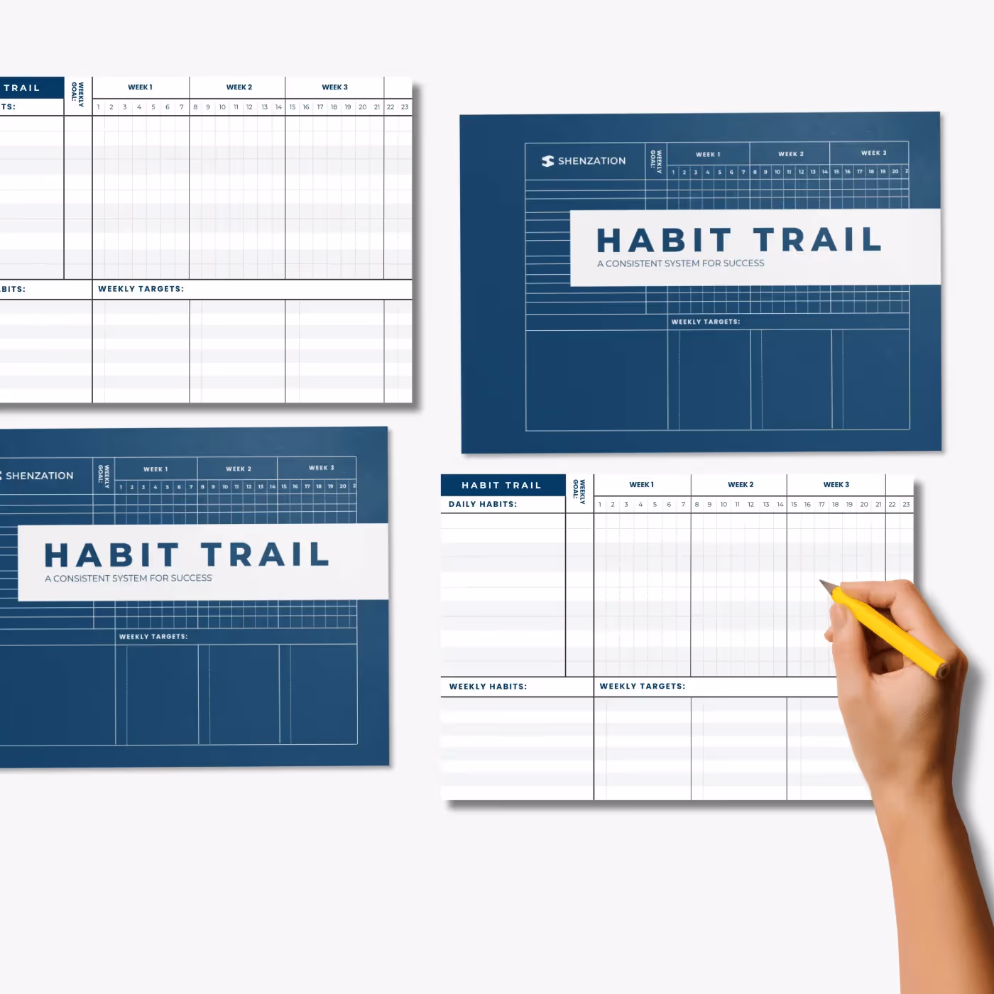 Habit Trail 6-Month Habit Tracker System  image 3