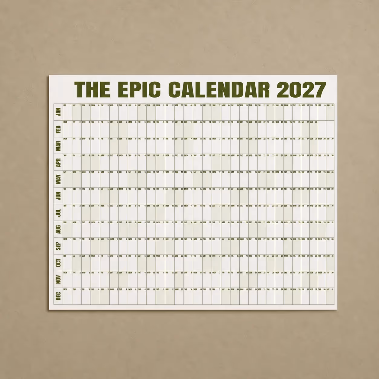 The EPIC Calendar 2027  image 13