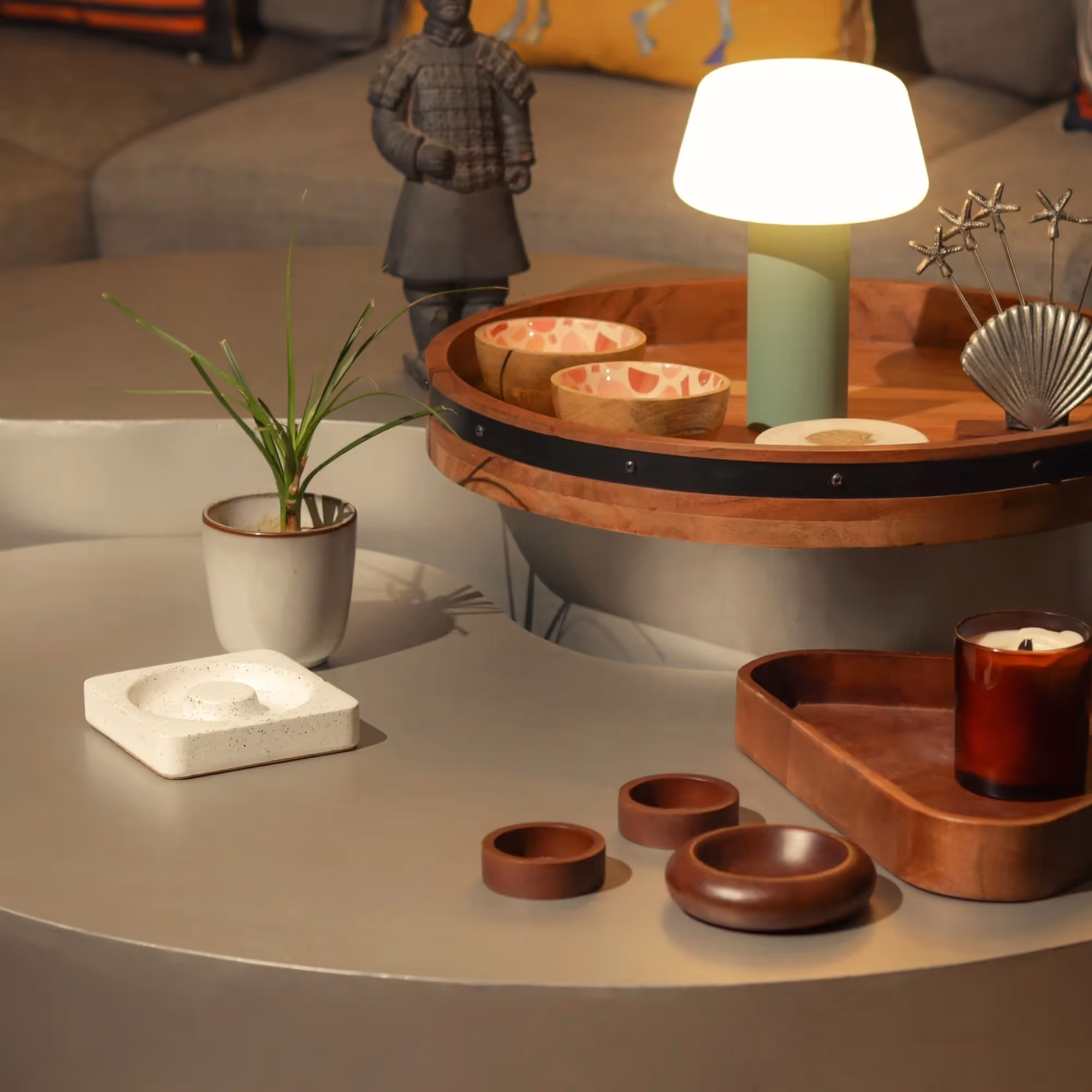 Ash Orbit Jesmonite Catchall Tray  image 6