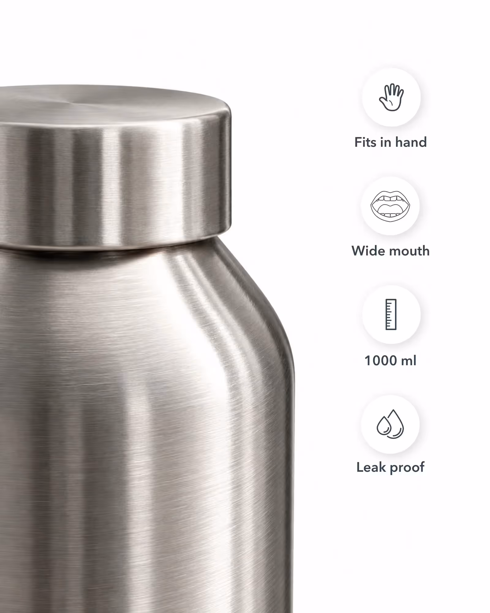 Blade Single Wall Stainless Steel Water Bottle image 3