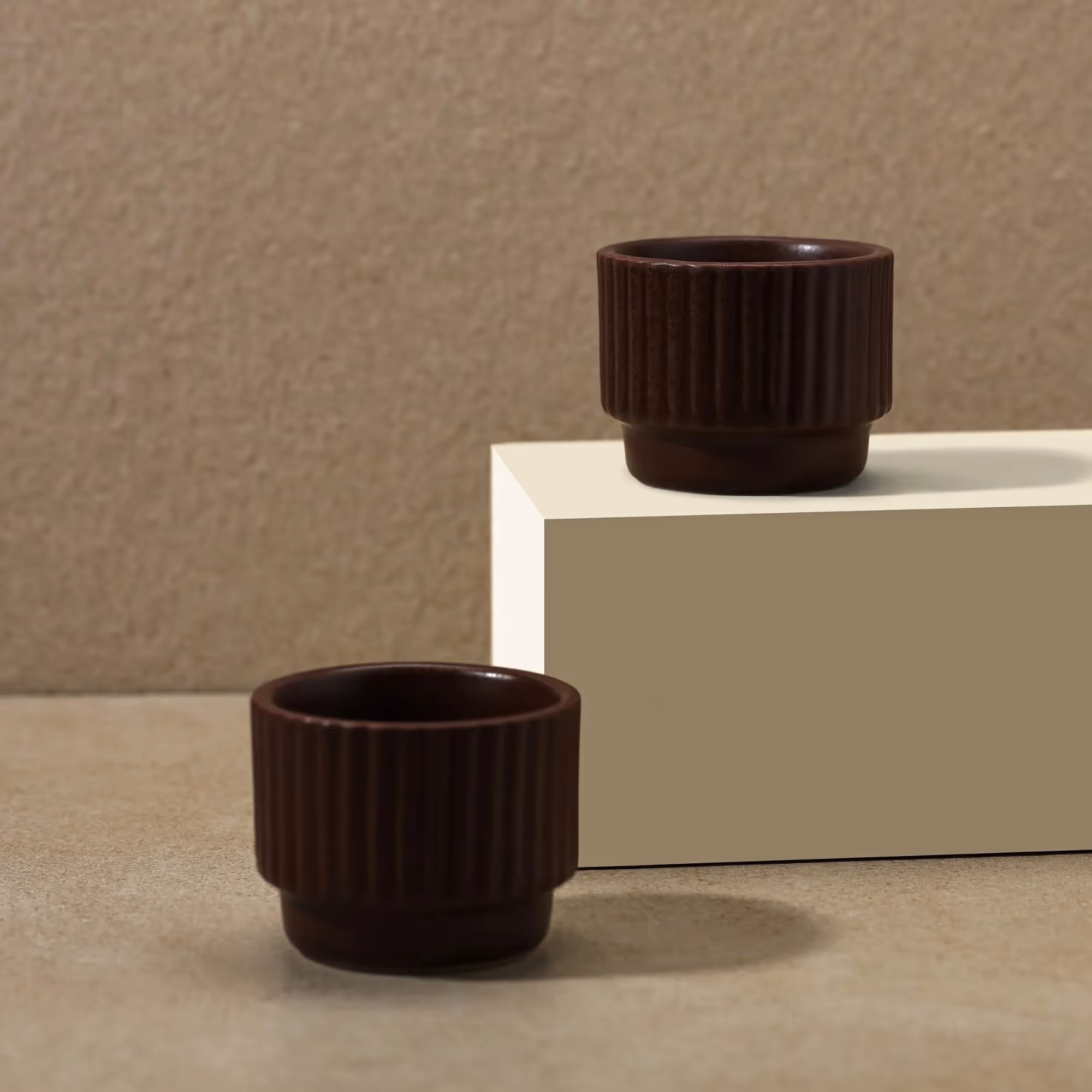 Cacao Ceramic Cup Set of 2  image 3