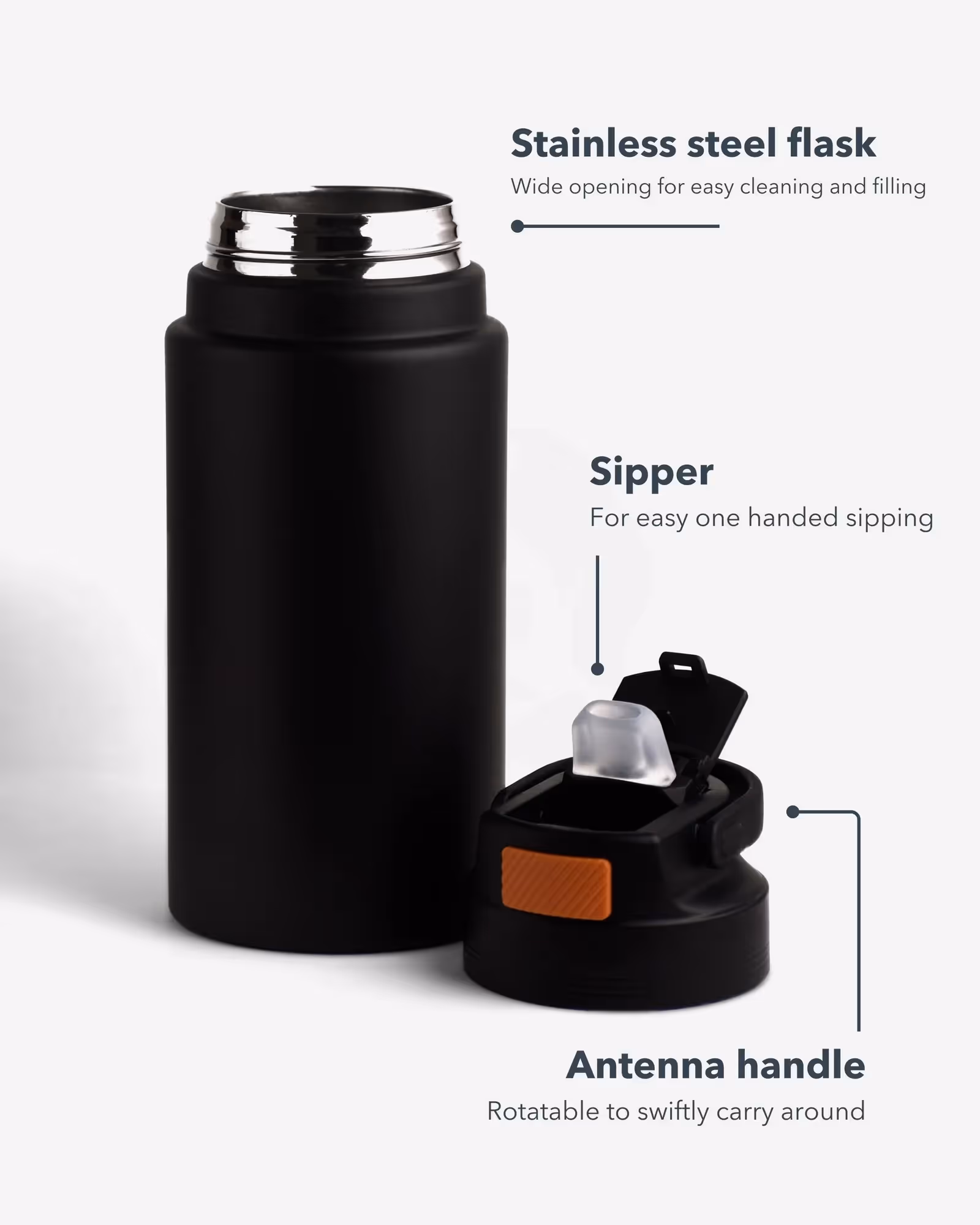Droid Insulated Sipper Flask image 4