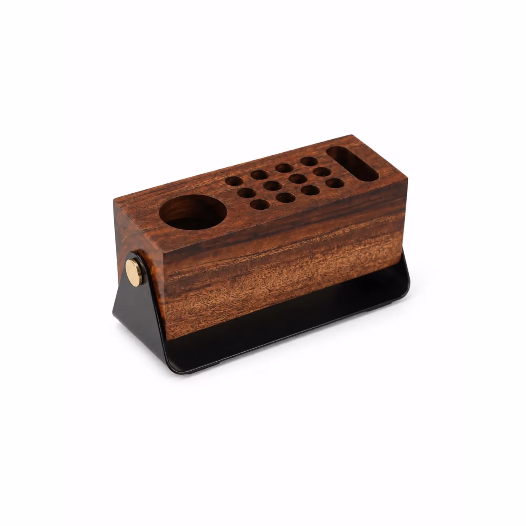 Grid Solid Wood Pen Holder image 1