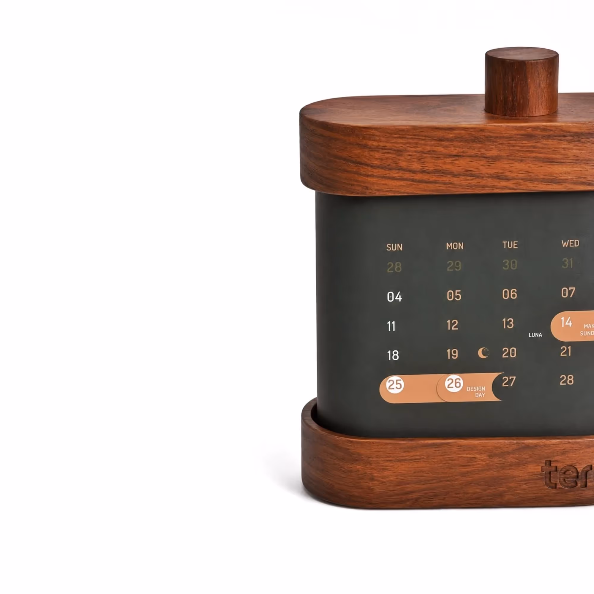 Luna 2026 Rotating Desk Calendar image 2
