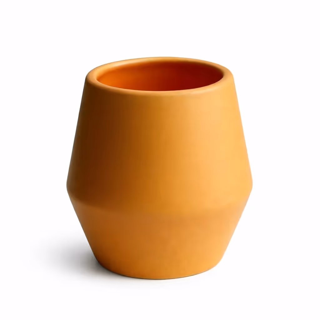 Ochre Sculpted Coffee Cup Set  image 1