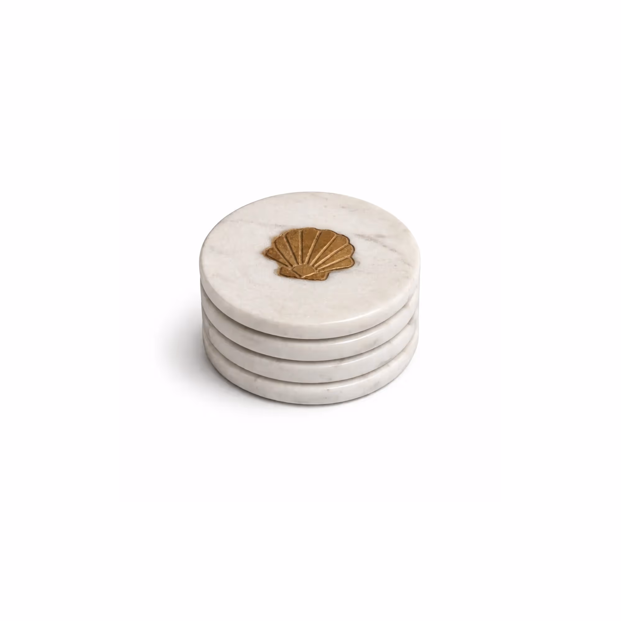 Oyster Coasters (Set of 4) image 1