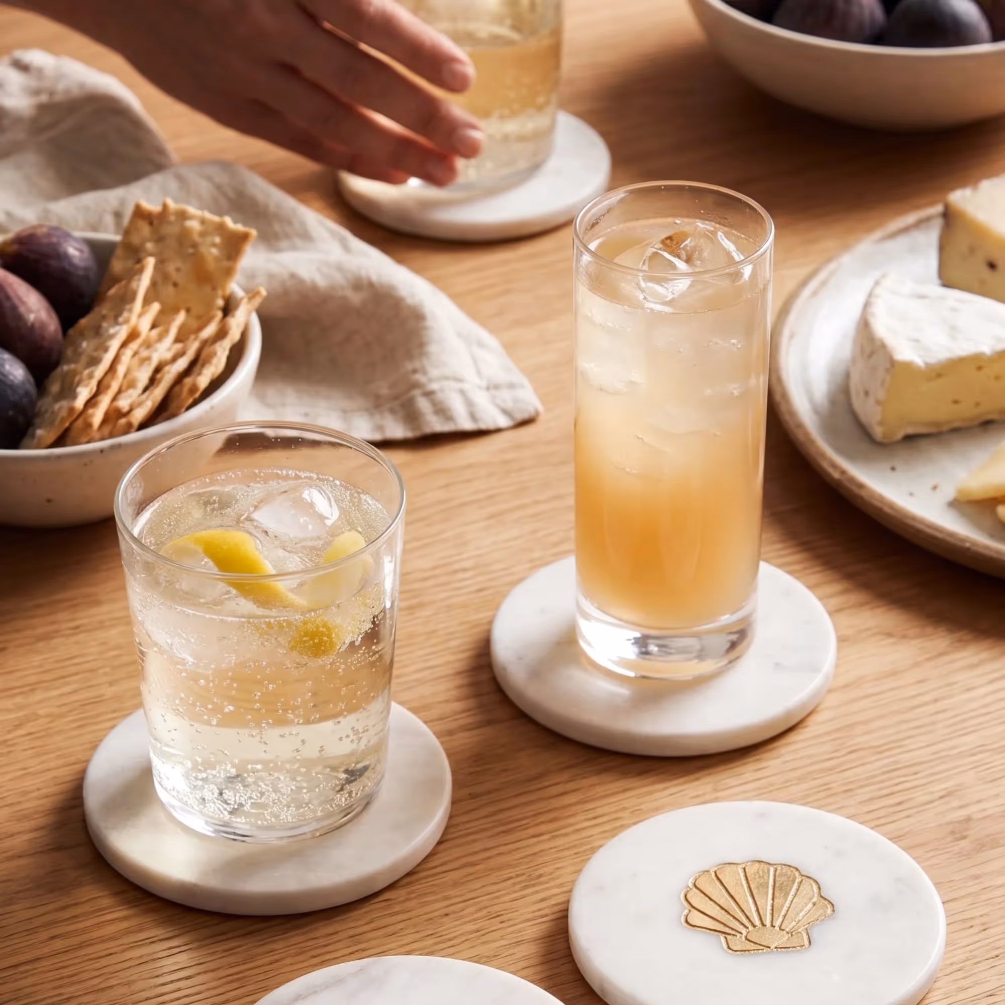 Oyster Coasters (Set of 4)  image 4