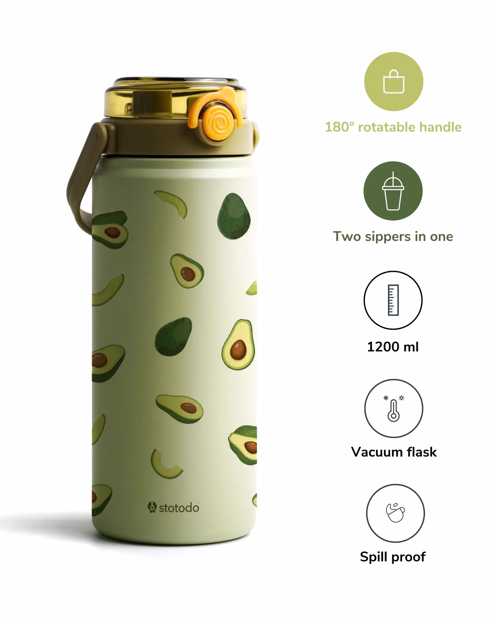 Tank Avocray Limited Edition Insulated Sipper Flask image 3
