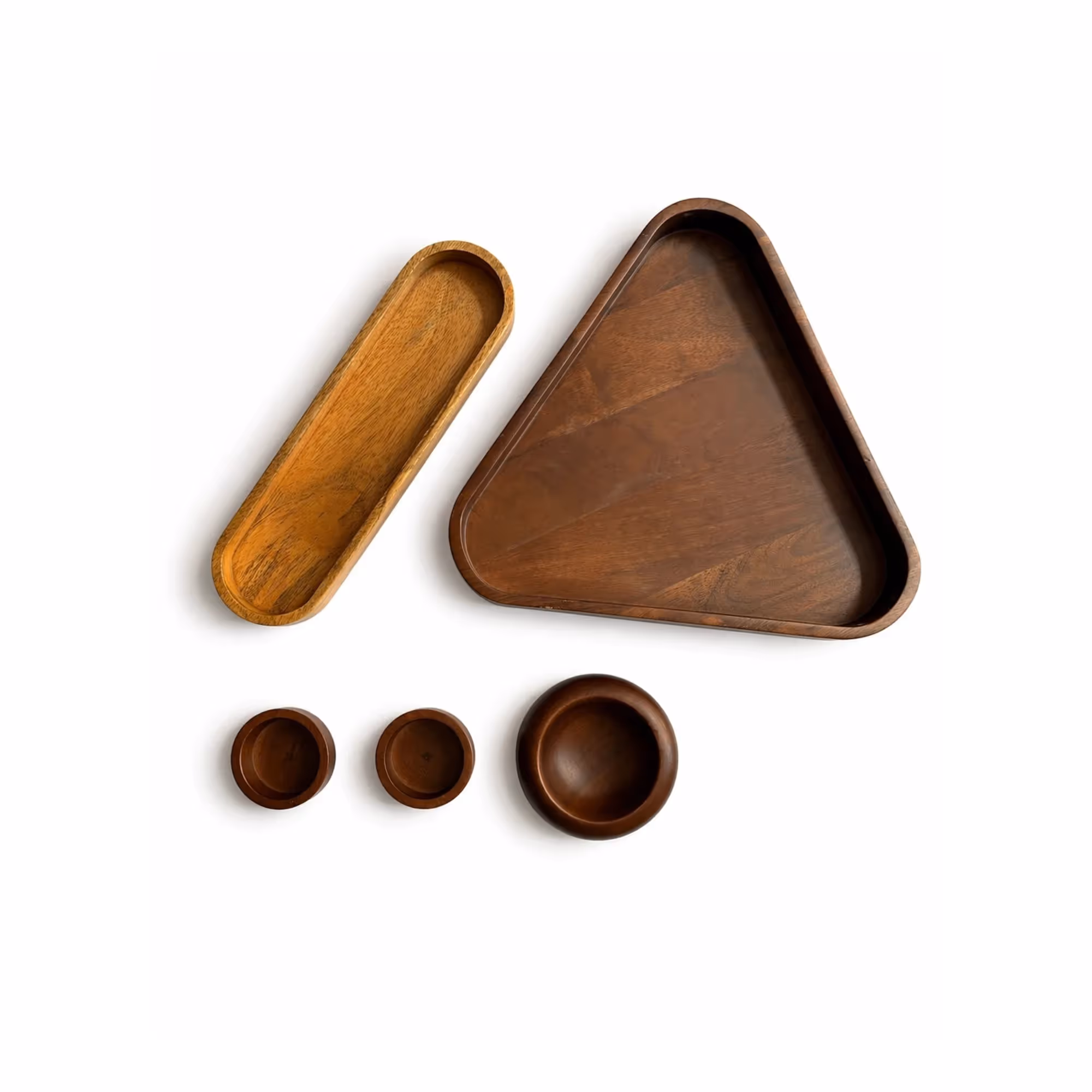 Triangle Base Chip And Dip Tray Set image 2