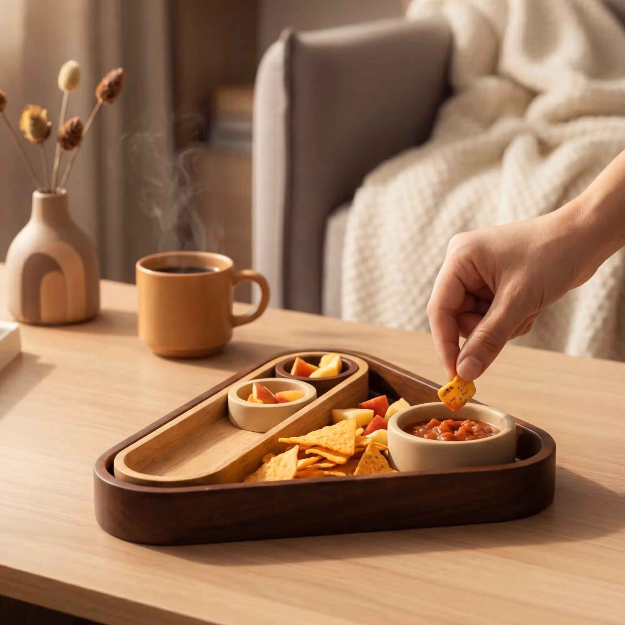 Triangle Base Chip And Dip Tray Set image 8
