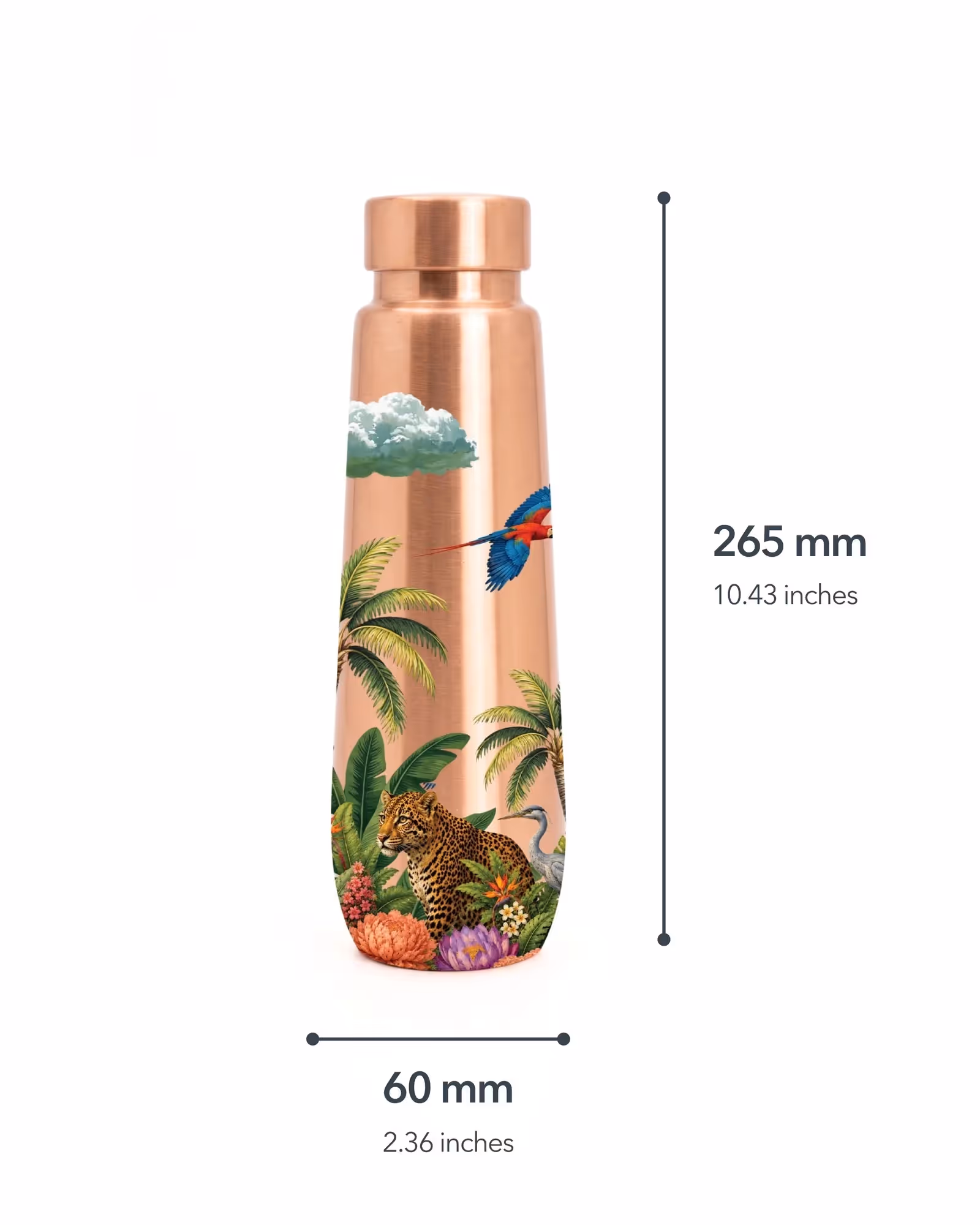 Tropico Pure Copper Water Bottle image 7