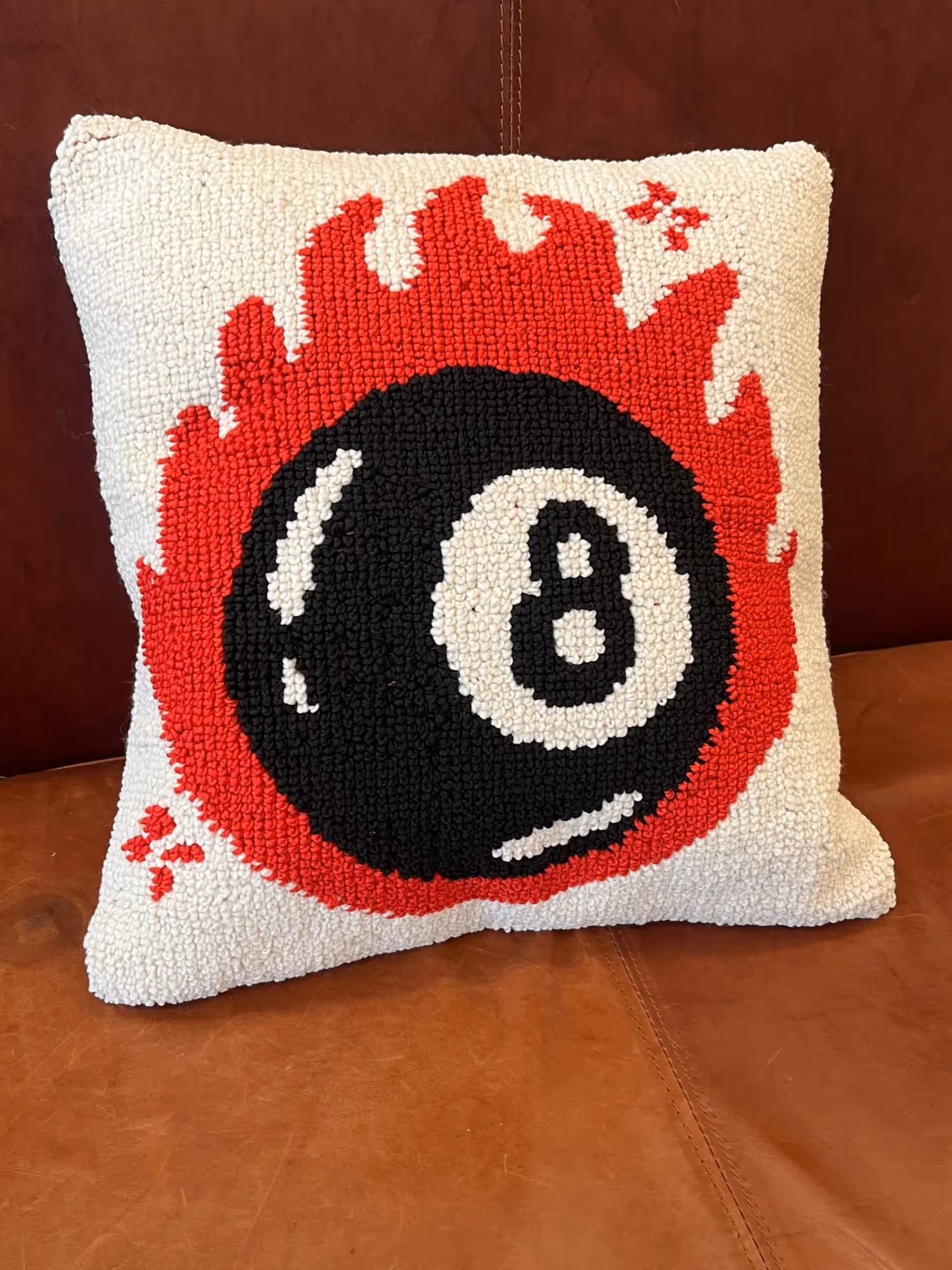 8 Ball Fire Cushion Cover  image 2