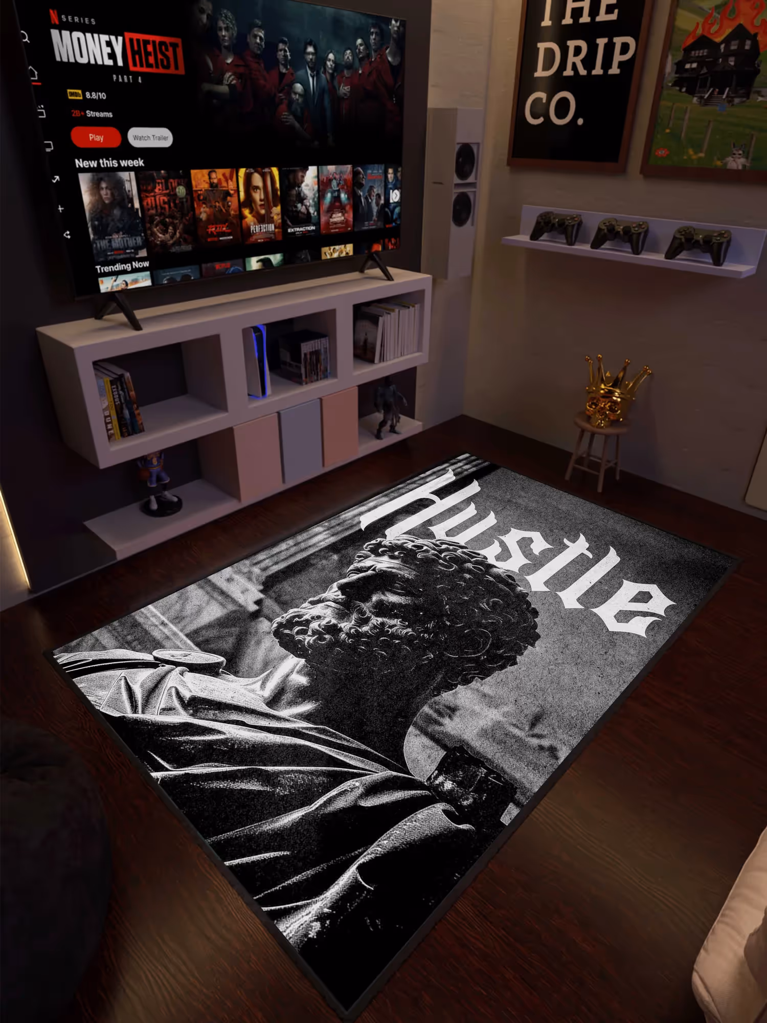 All The Way Hustle Washable Rug image 1