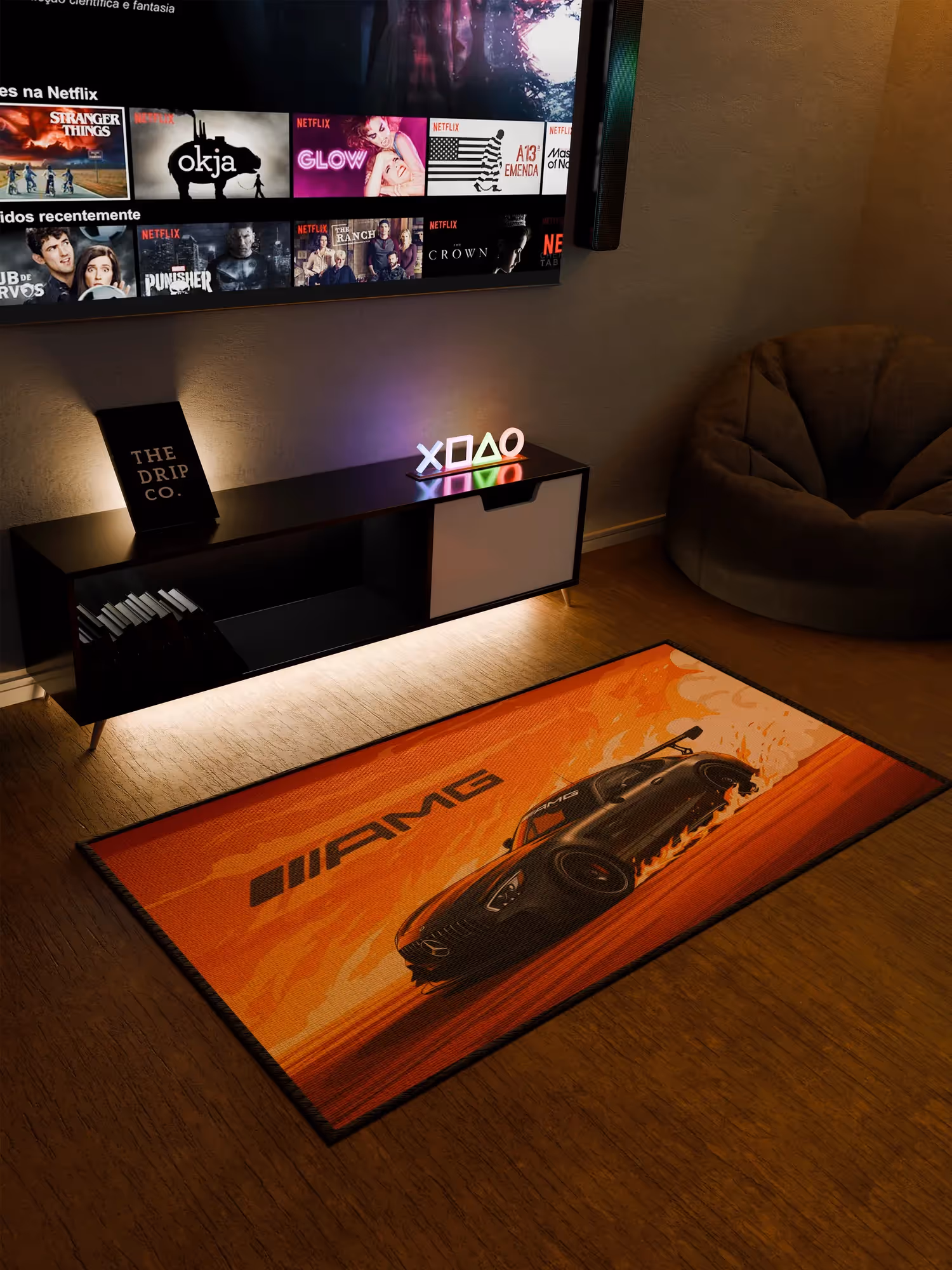 AMG Car Washable Rug image 1