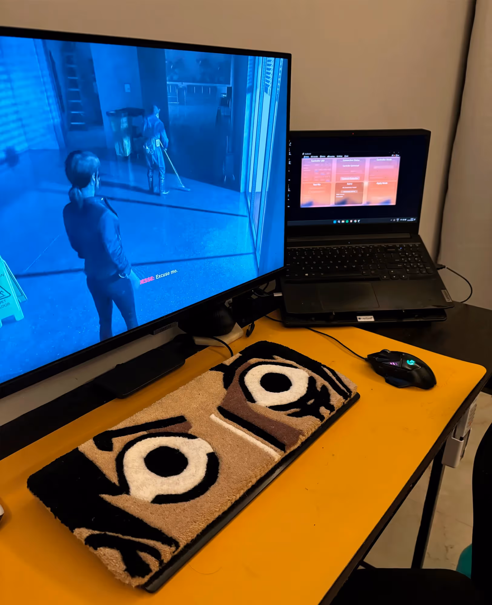 Anime Eye Keyboard Rug image 1