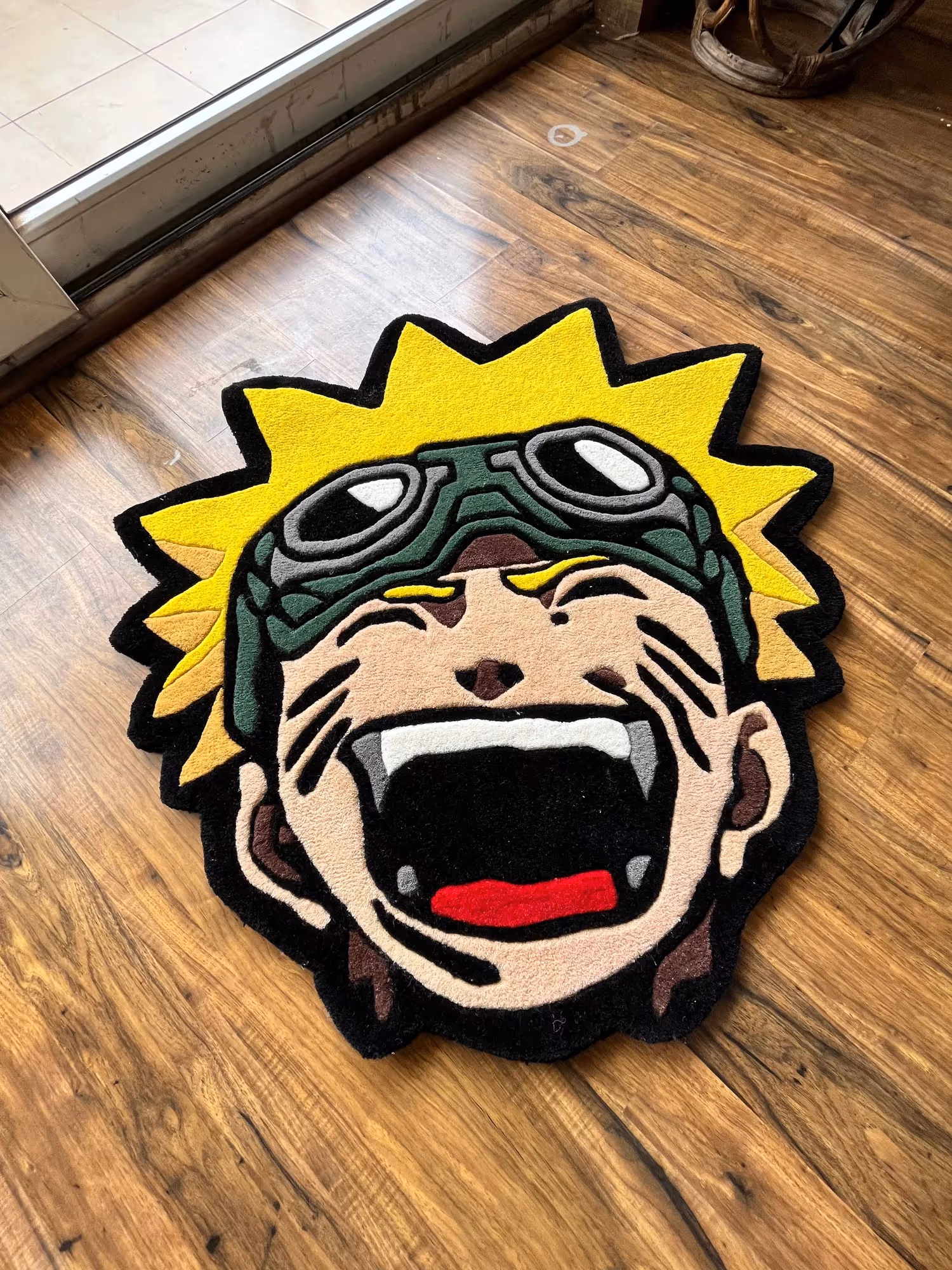Anime Inspired Face Hand Tufted Rug image 2