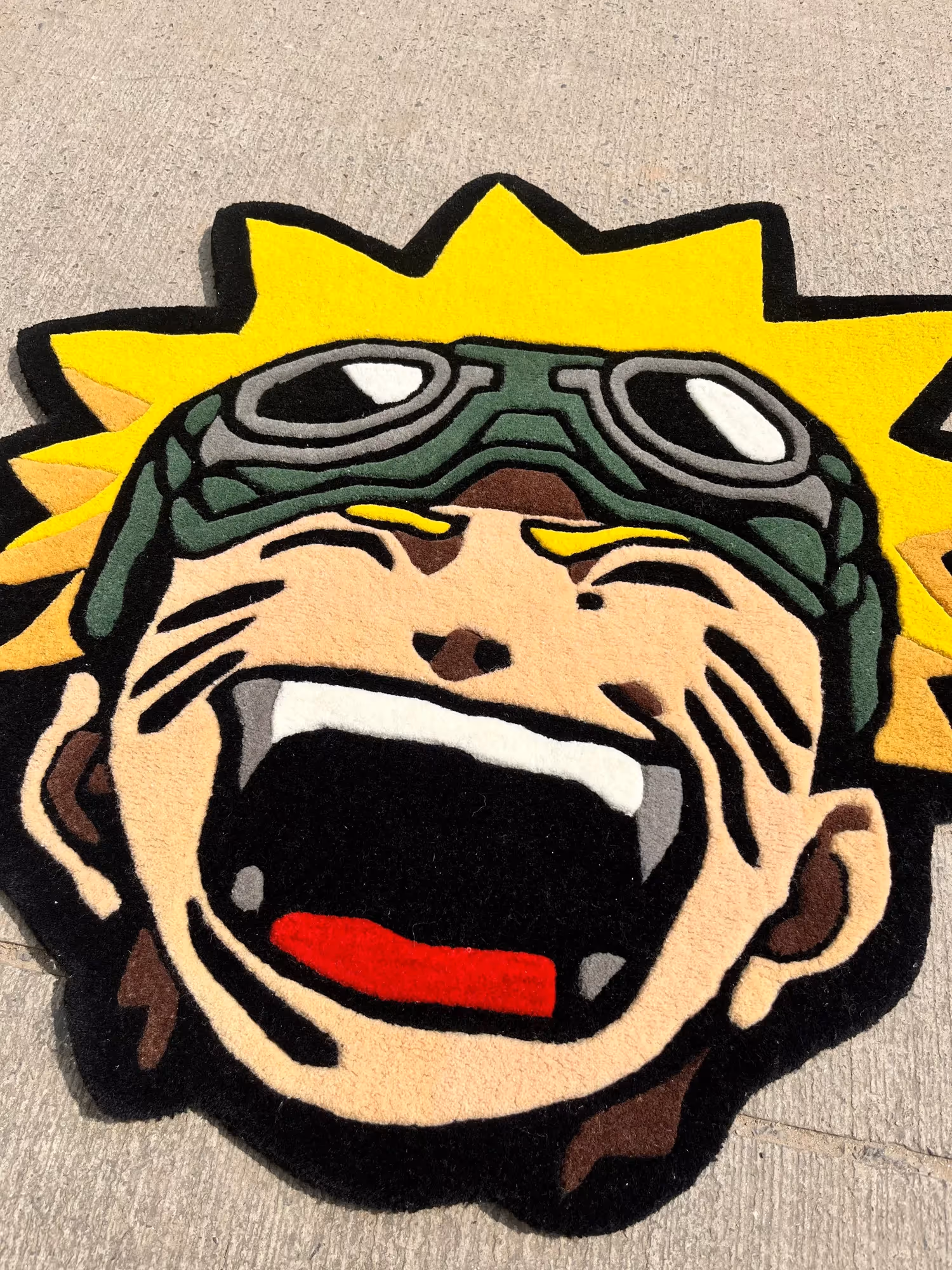 Anime Inspired Face Hand Tufted Rug image 3
