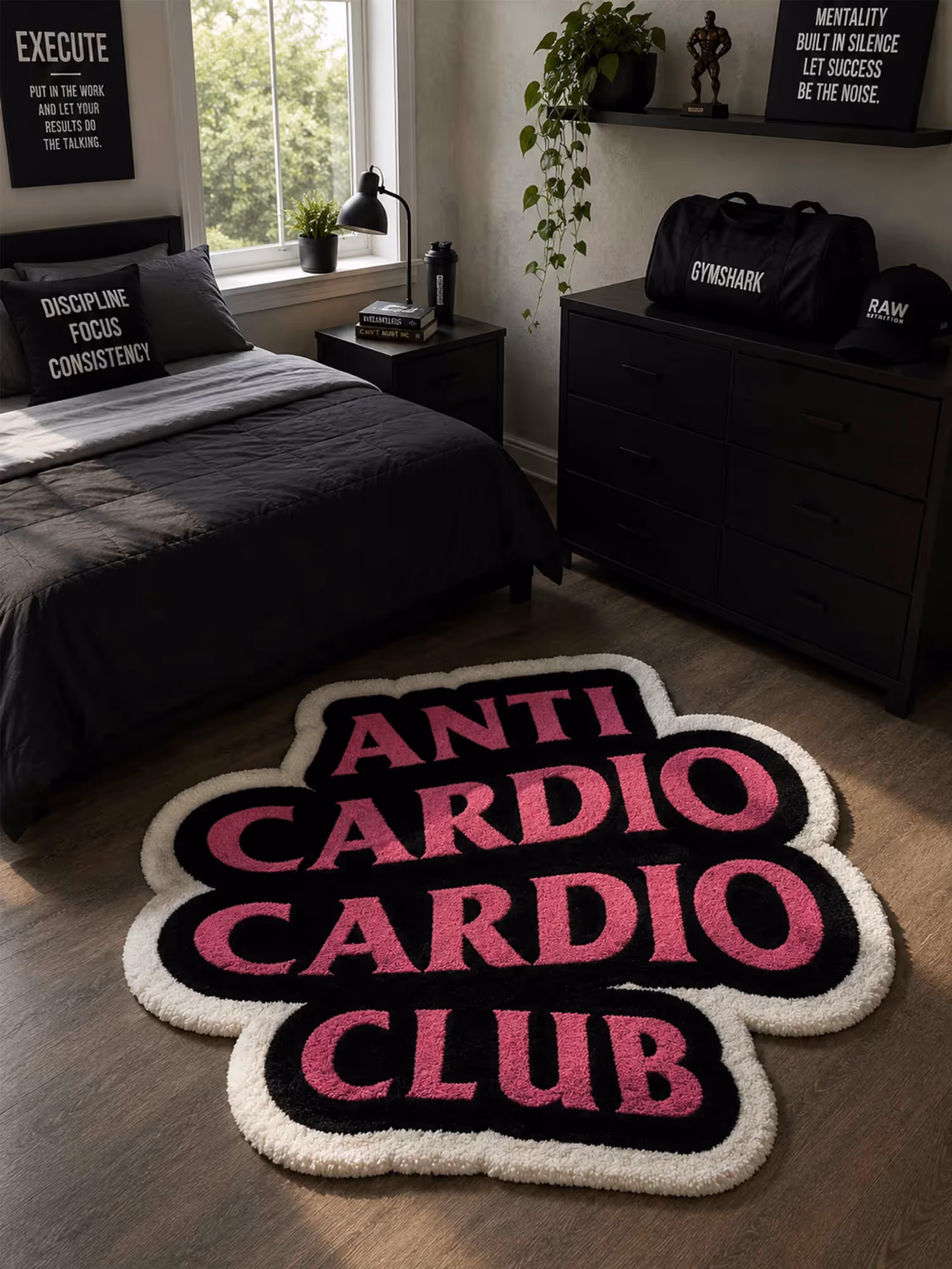 Anti Cardio Cardio Club Hand Tufted Rug image 1