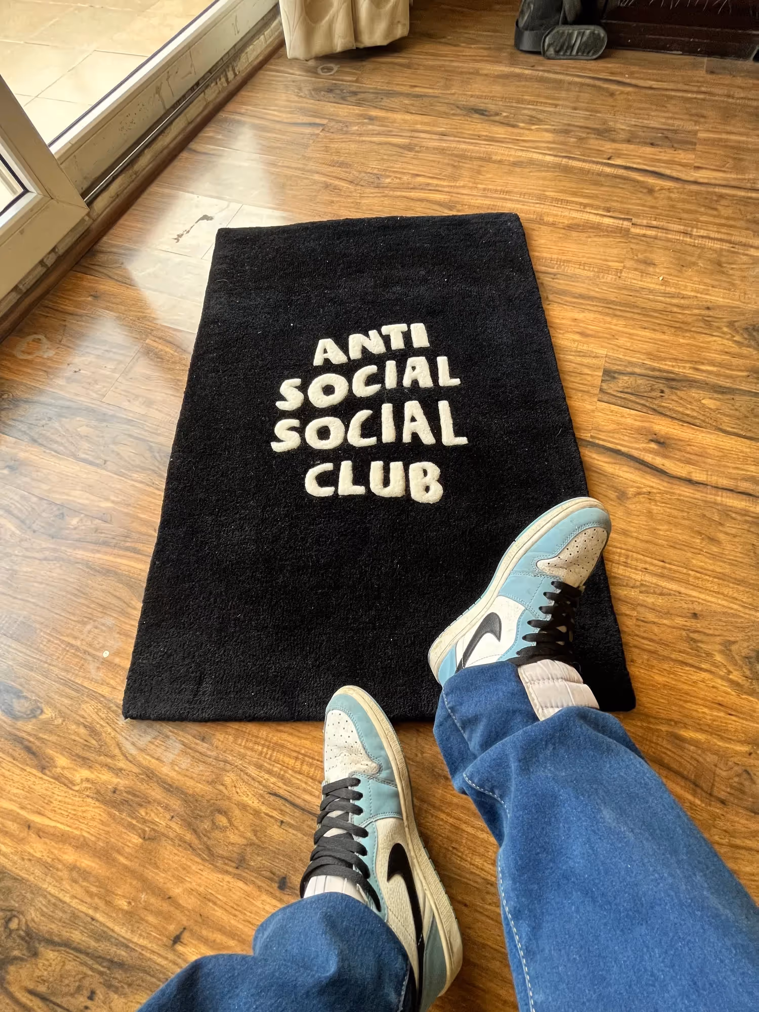Anti-Social Social-Club Hand Tufted Rug image 1