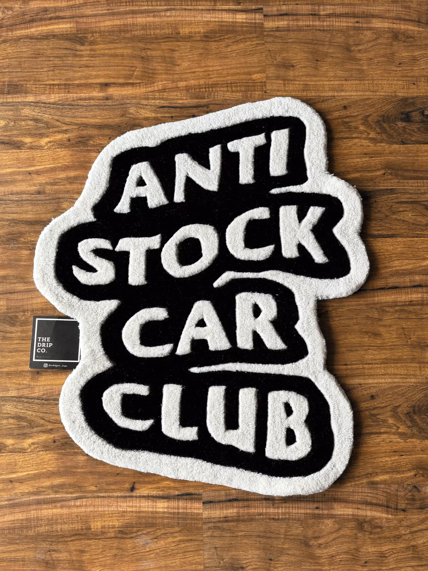 Anti Stock Car Club Hand Tufted Rug image 1