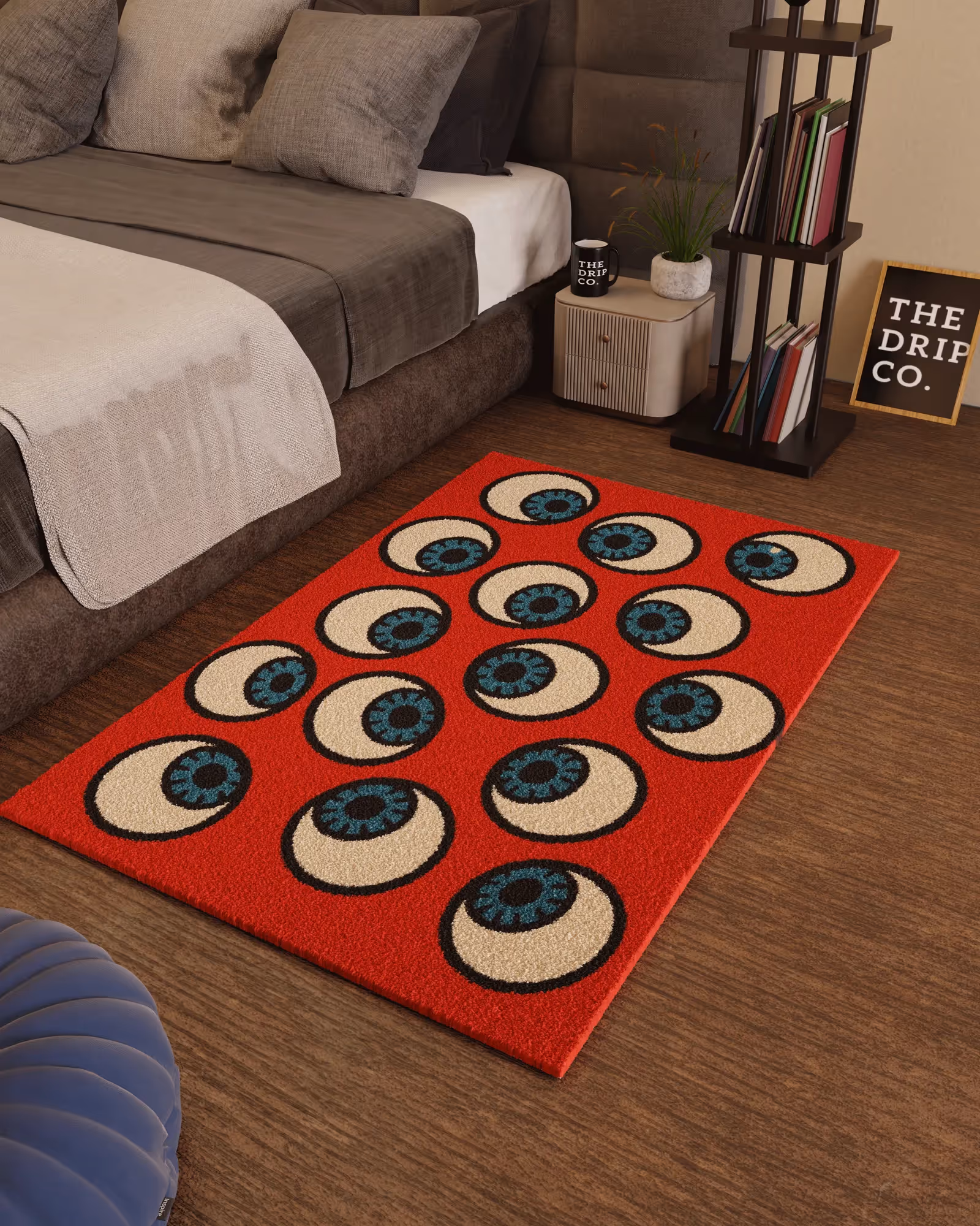 Anxiety Eye Emotion Hand Tufted Rug image 3
