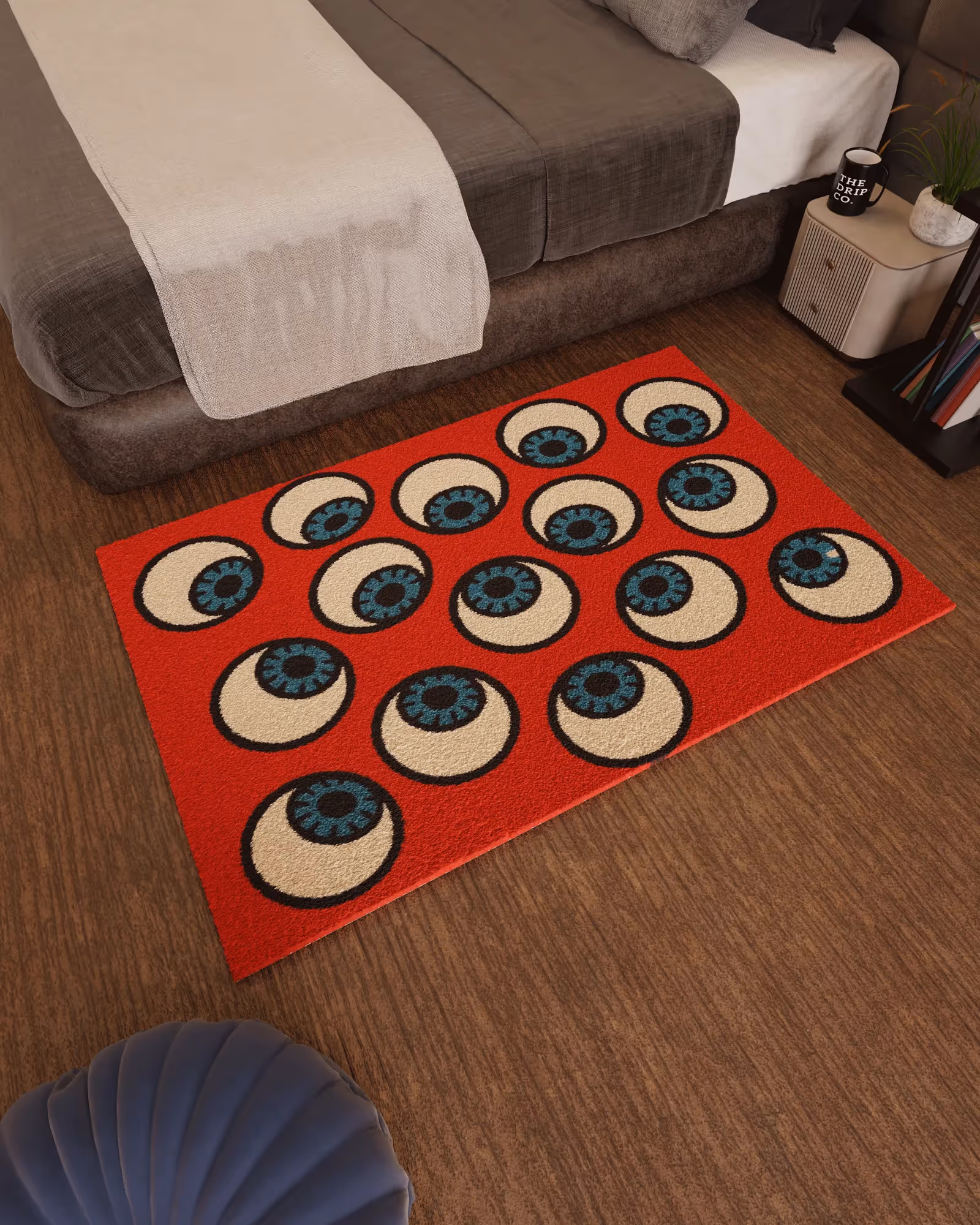 Anxiety Eye Emotion Hand Tufted Rug image 4