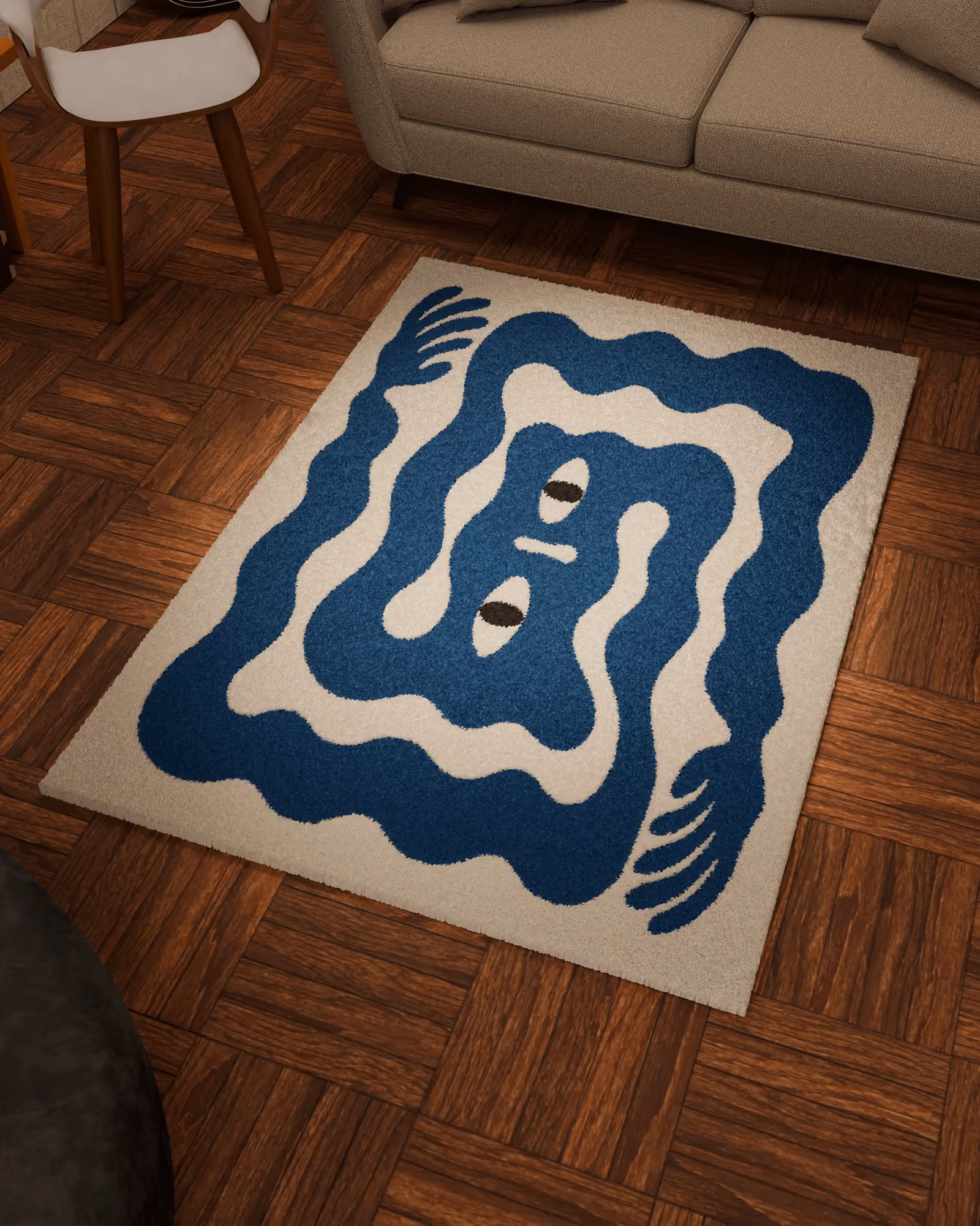 Anxiety Hands Emotion Hand Tufted Rug  image 4