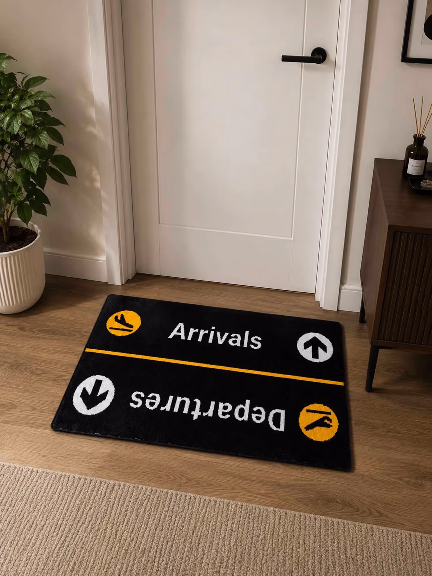 Arrival & Departure Everyday Machine Made Rug image 1