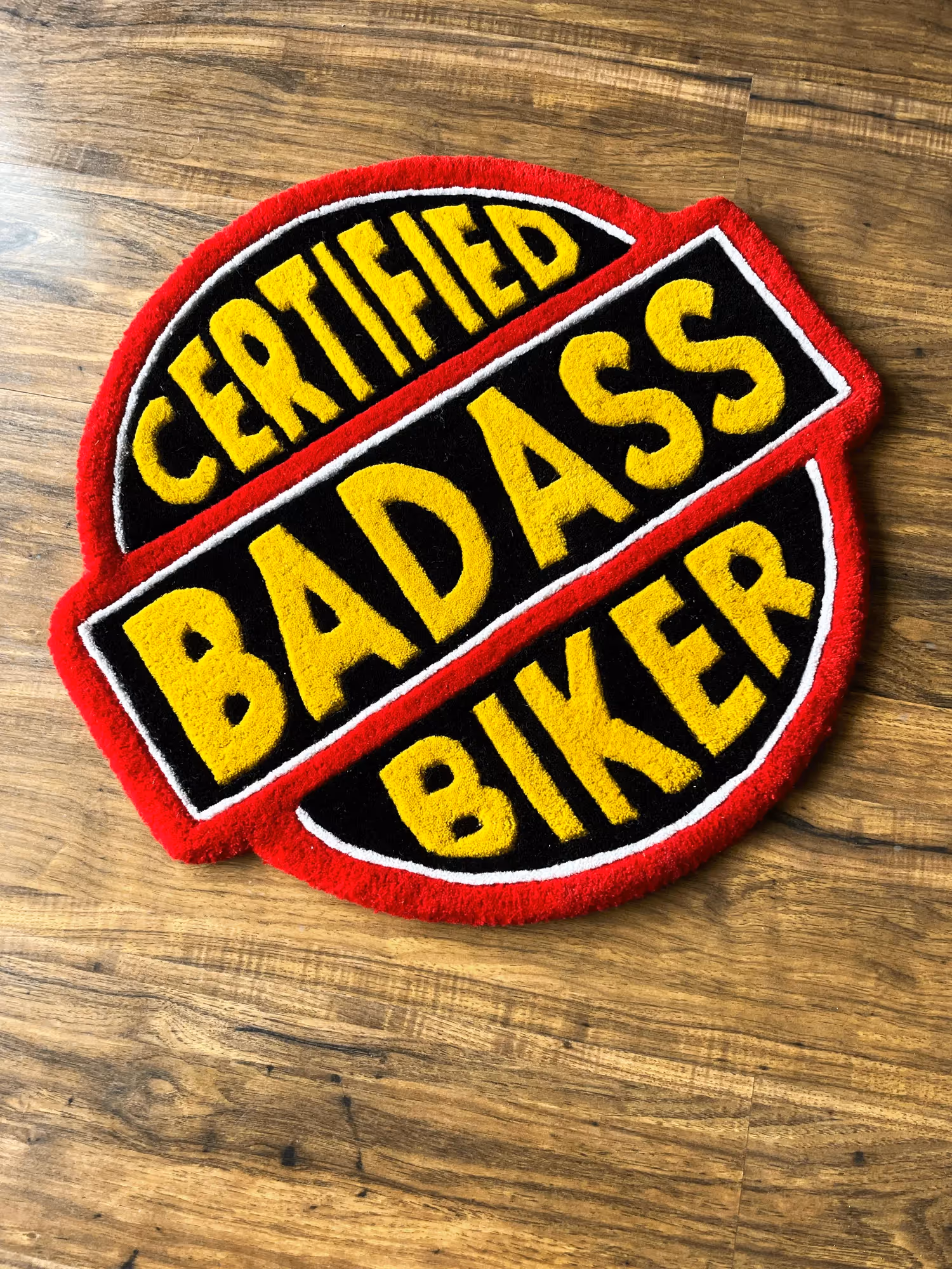Badass Biker Hand Tufted Rug image 2