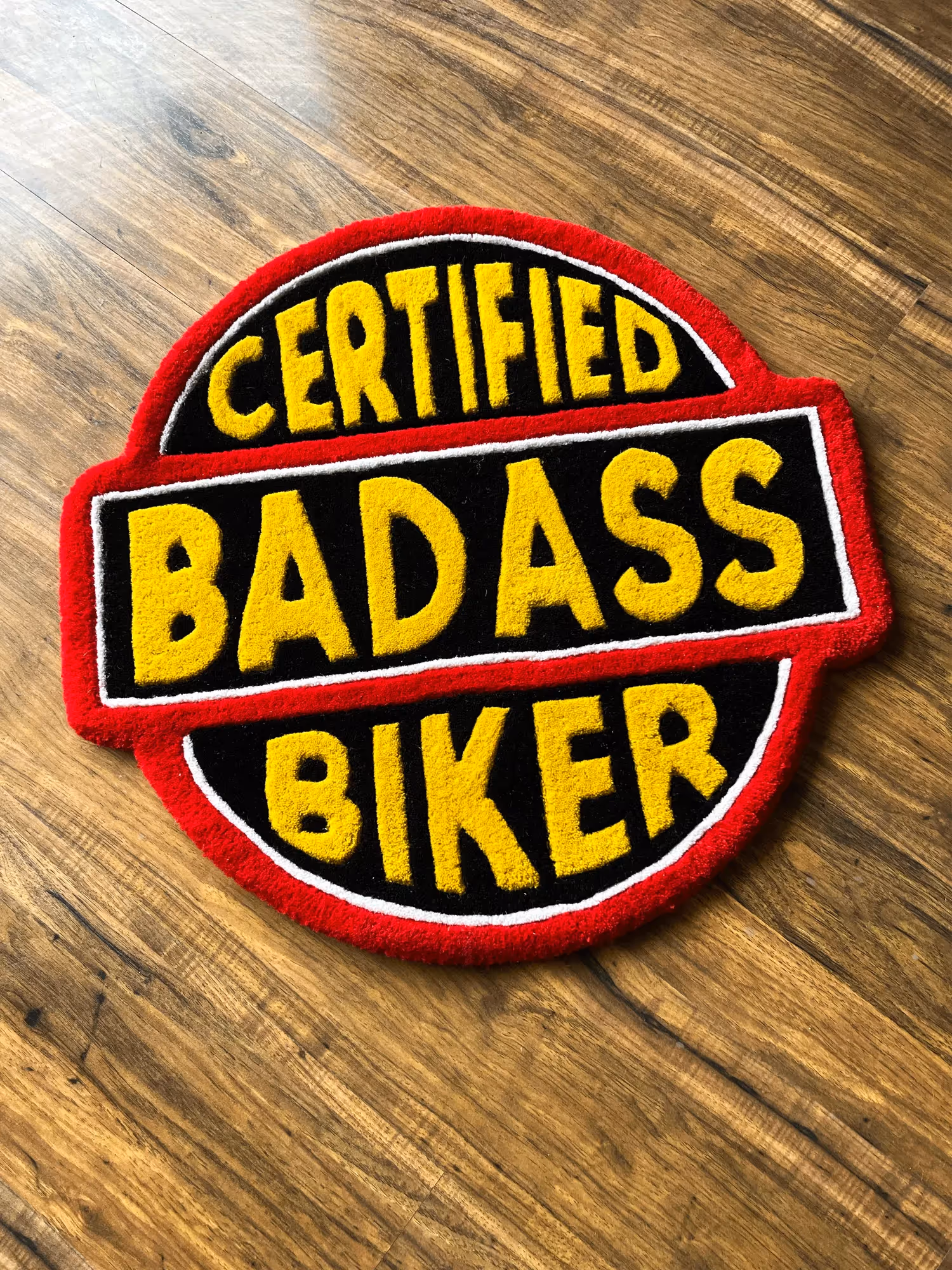 Badass Biker Hand Tufted Rug image 3