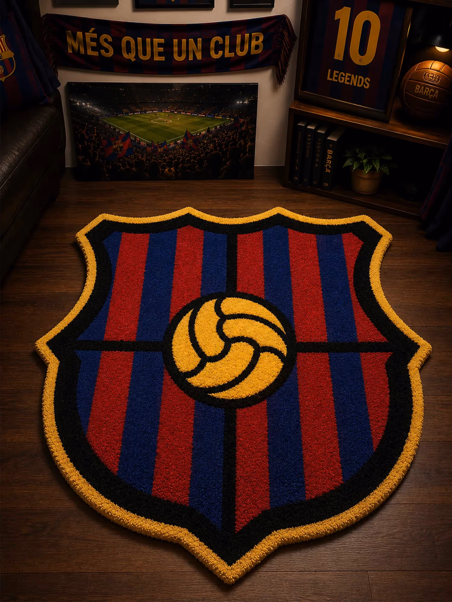 Barsa Fan Art Football Club Hand Tufted Rug image 1