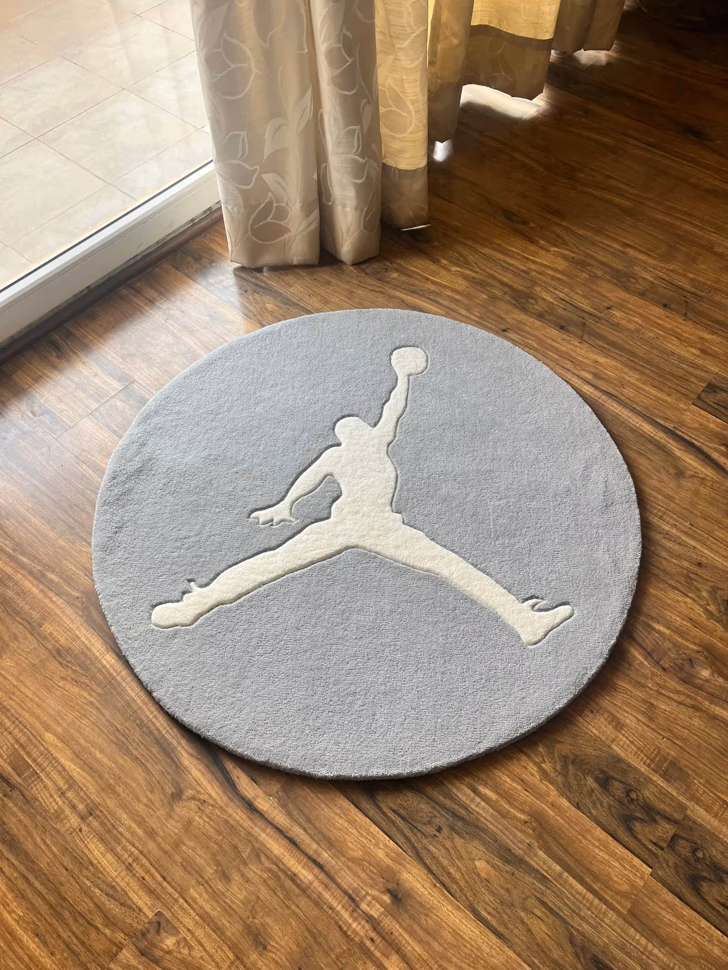 Basketball Jumping Man Hand Tufted Rug image 1