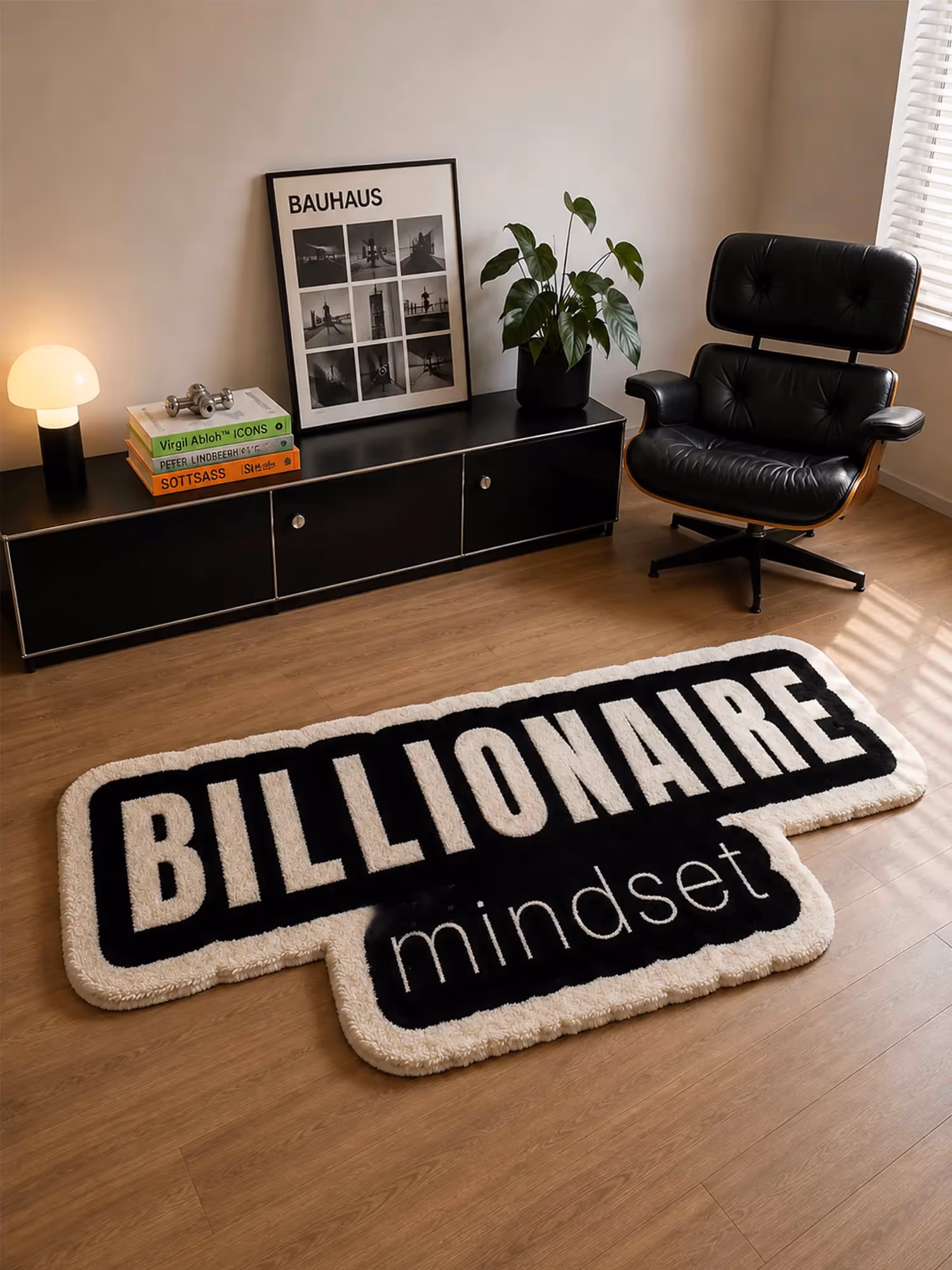 Billionaire Mindset Hand Tufted Rug image 1