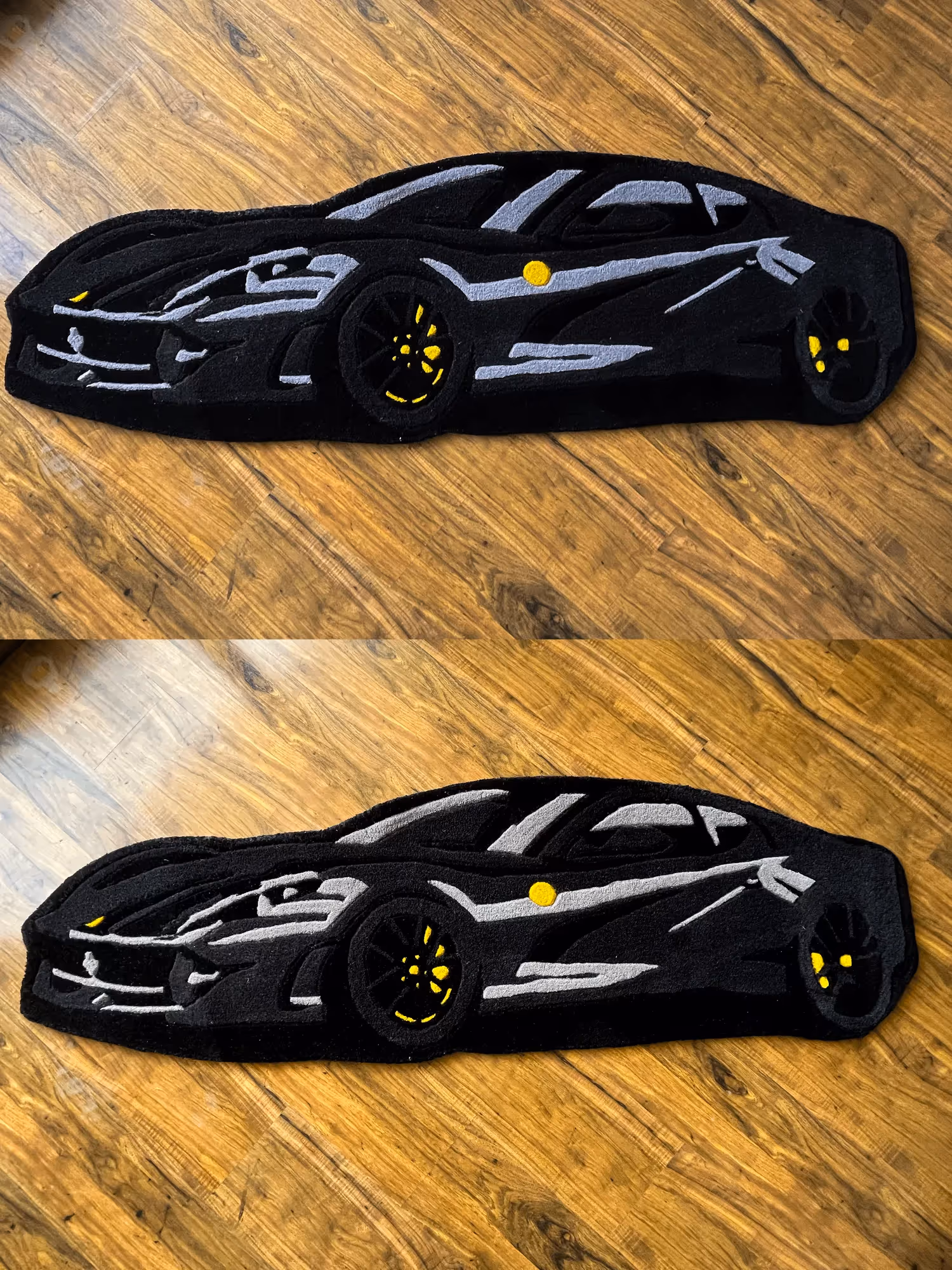 Black Super Car Hand Tufted Rug image 2