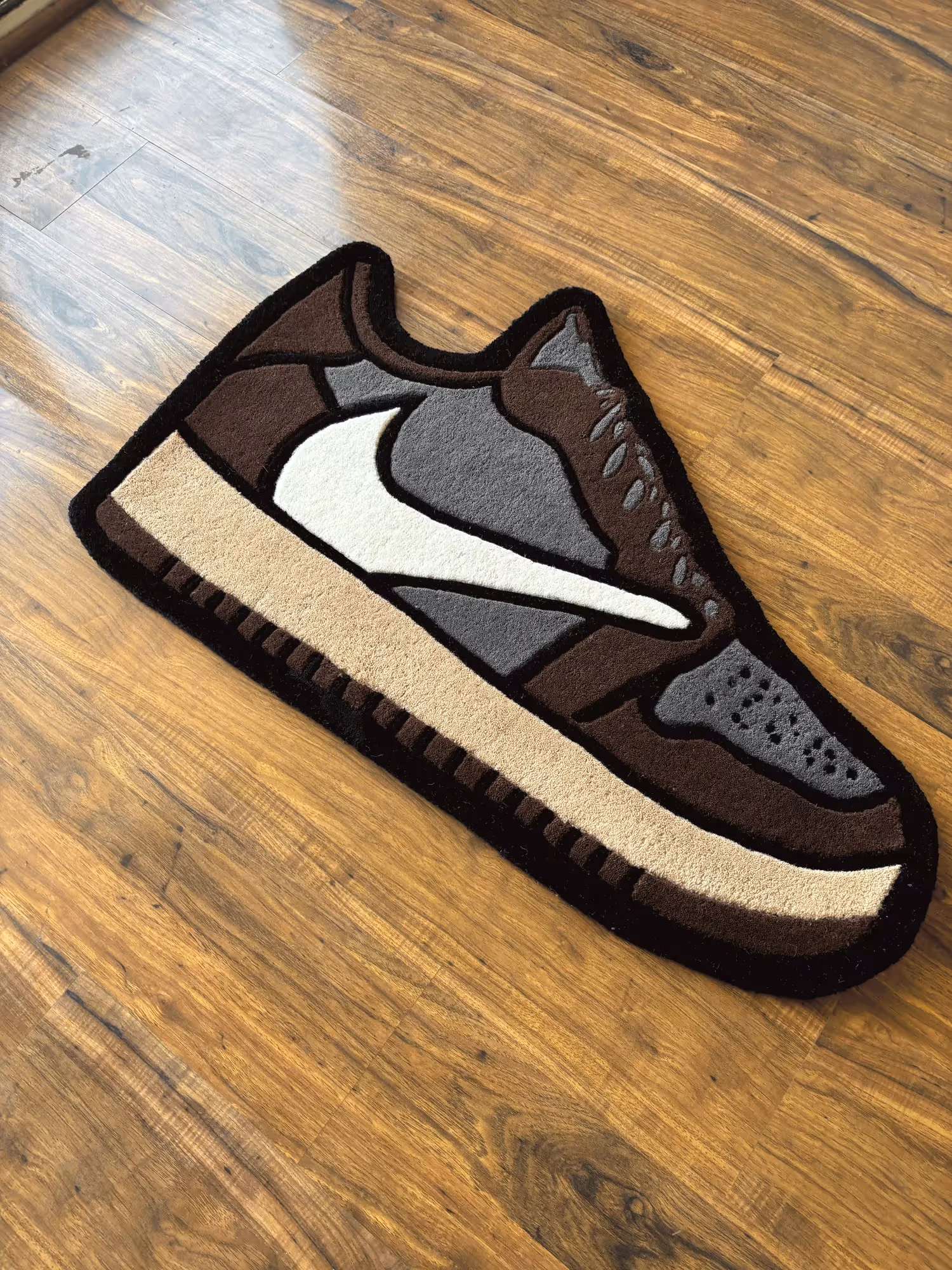 Brown Sneaker Hand Tufted Rug  image 2