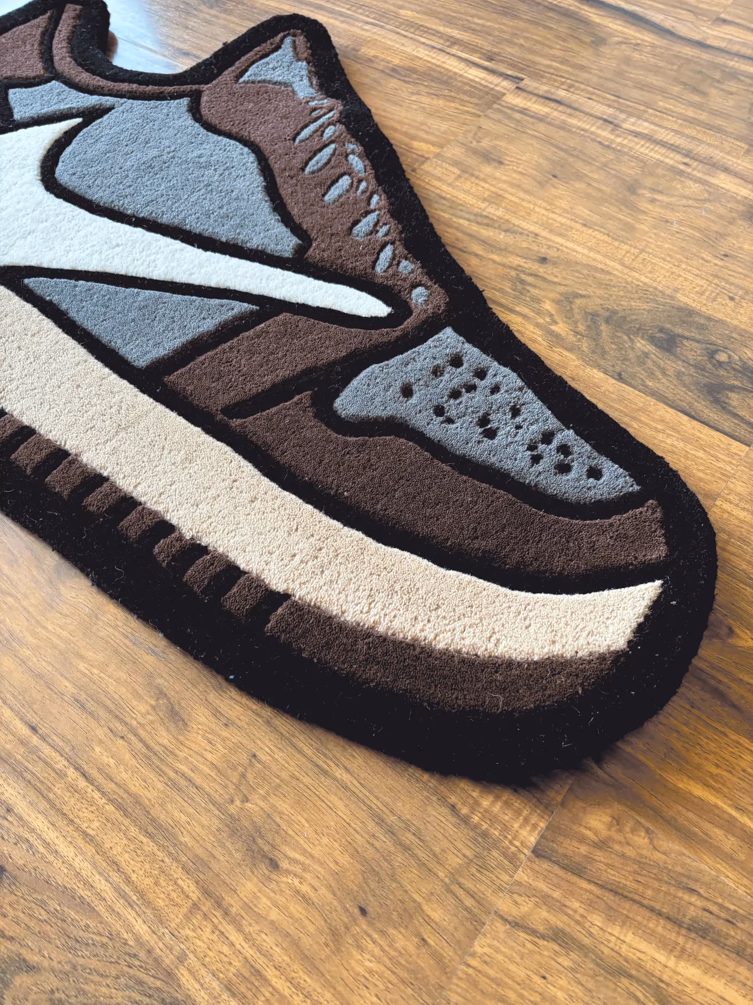 Brown Sneaker Hand Tufted Rug  image 3