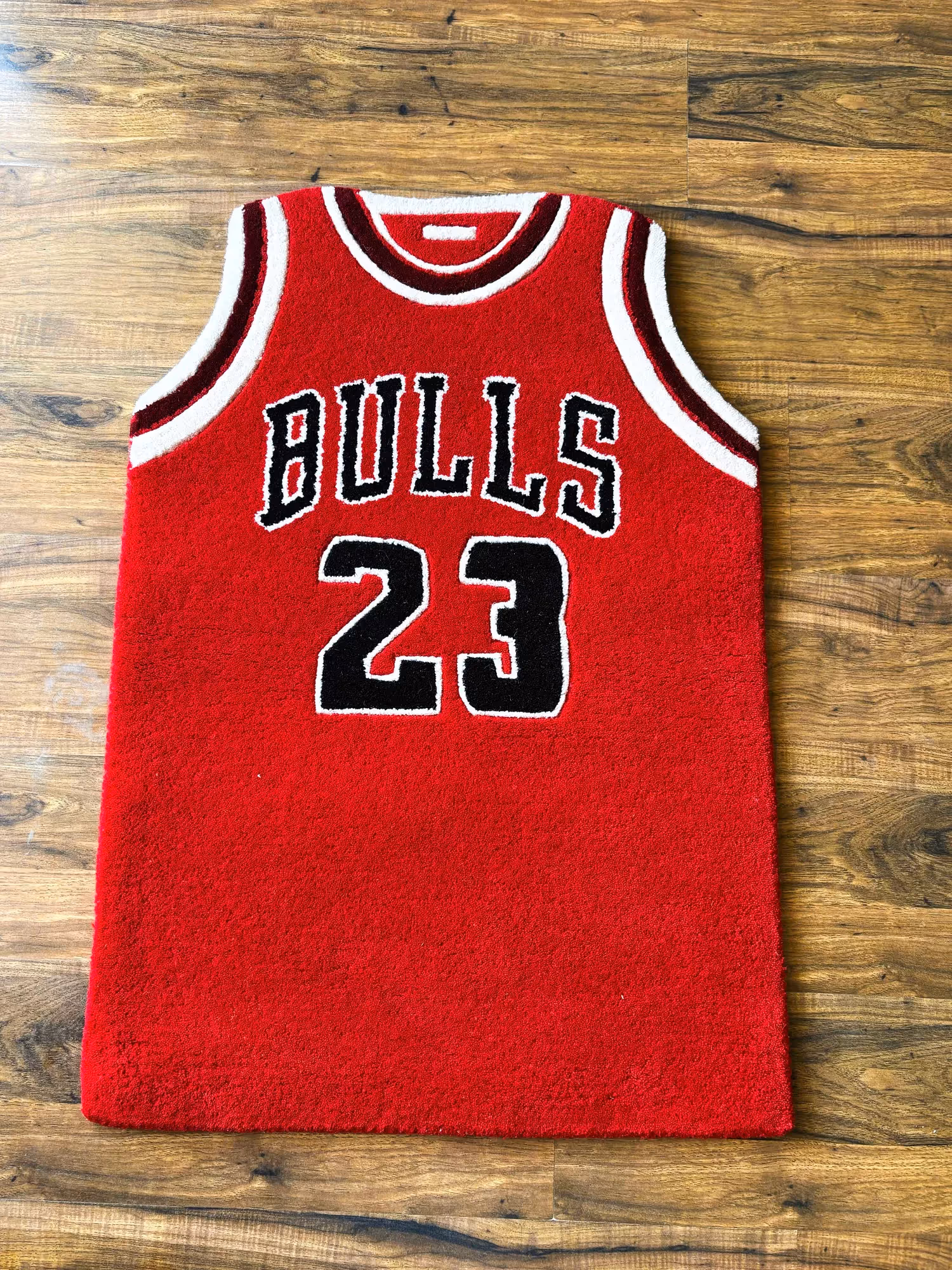 Bulls Red Jersey Hand Tufted Rug image 2