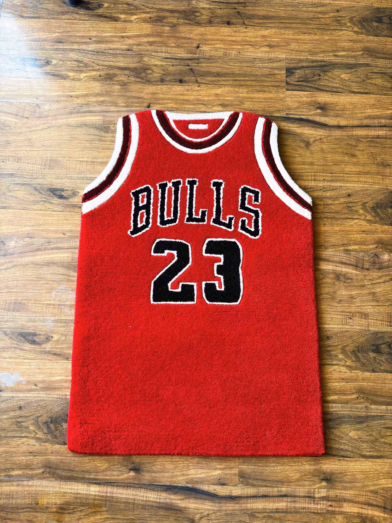 Bulls Red Jersey Hand Tufted Rug image 3