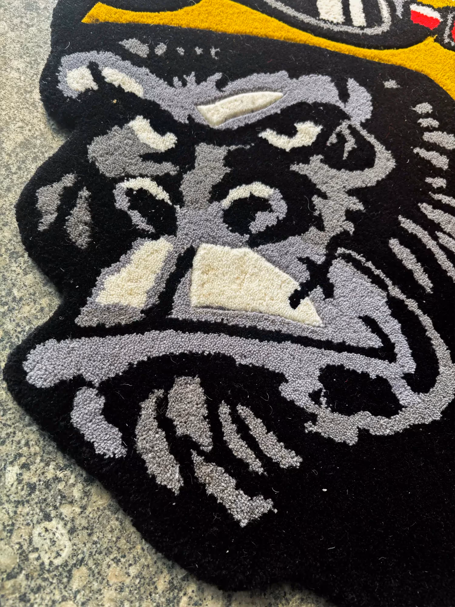 Chimpanzee Biker Hand Tufted Rug image 4