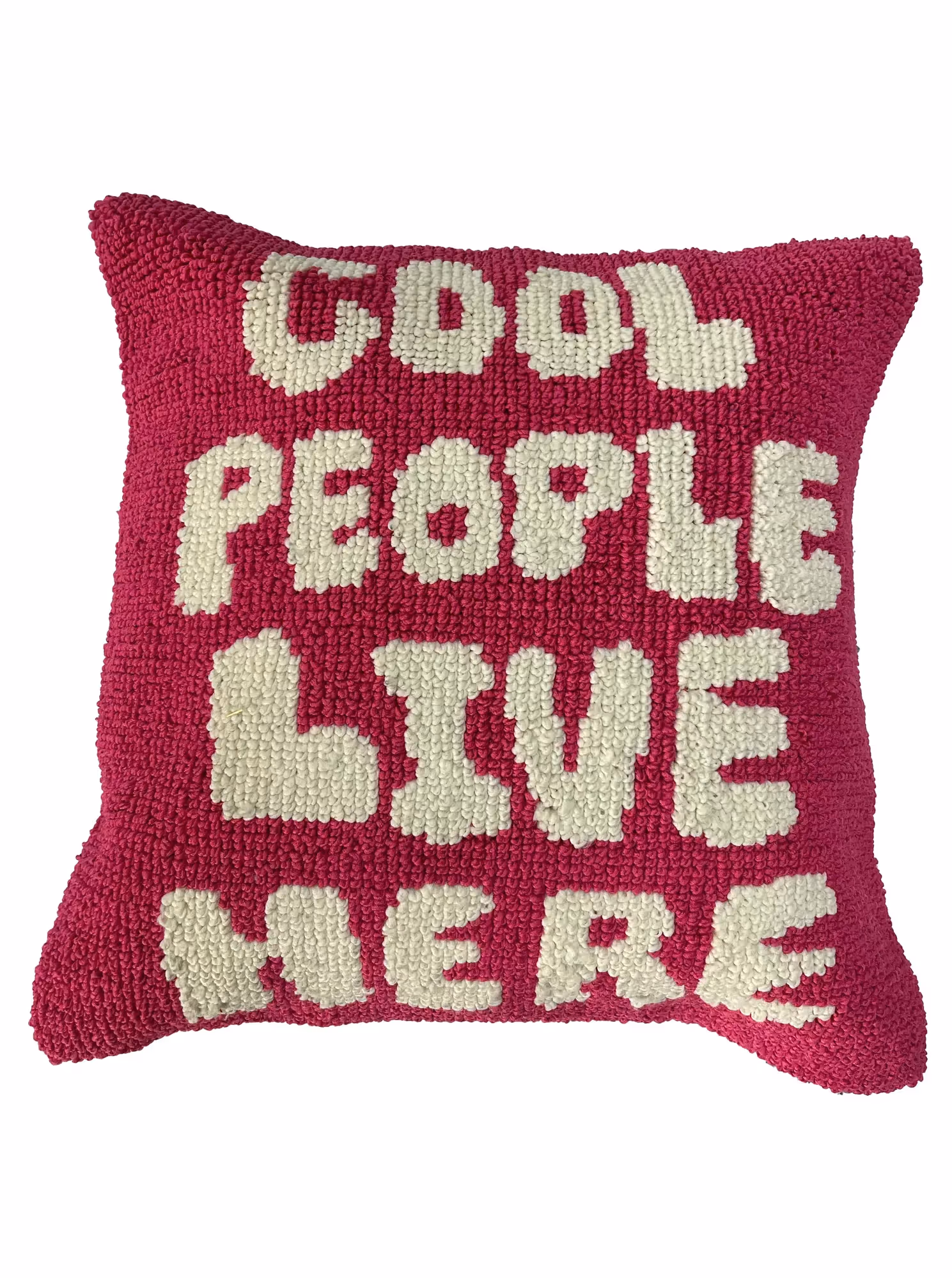 Cool People Live Here Pink Cushion Cover image 2