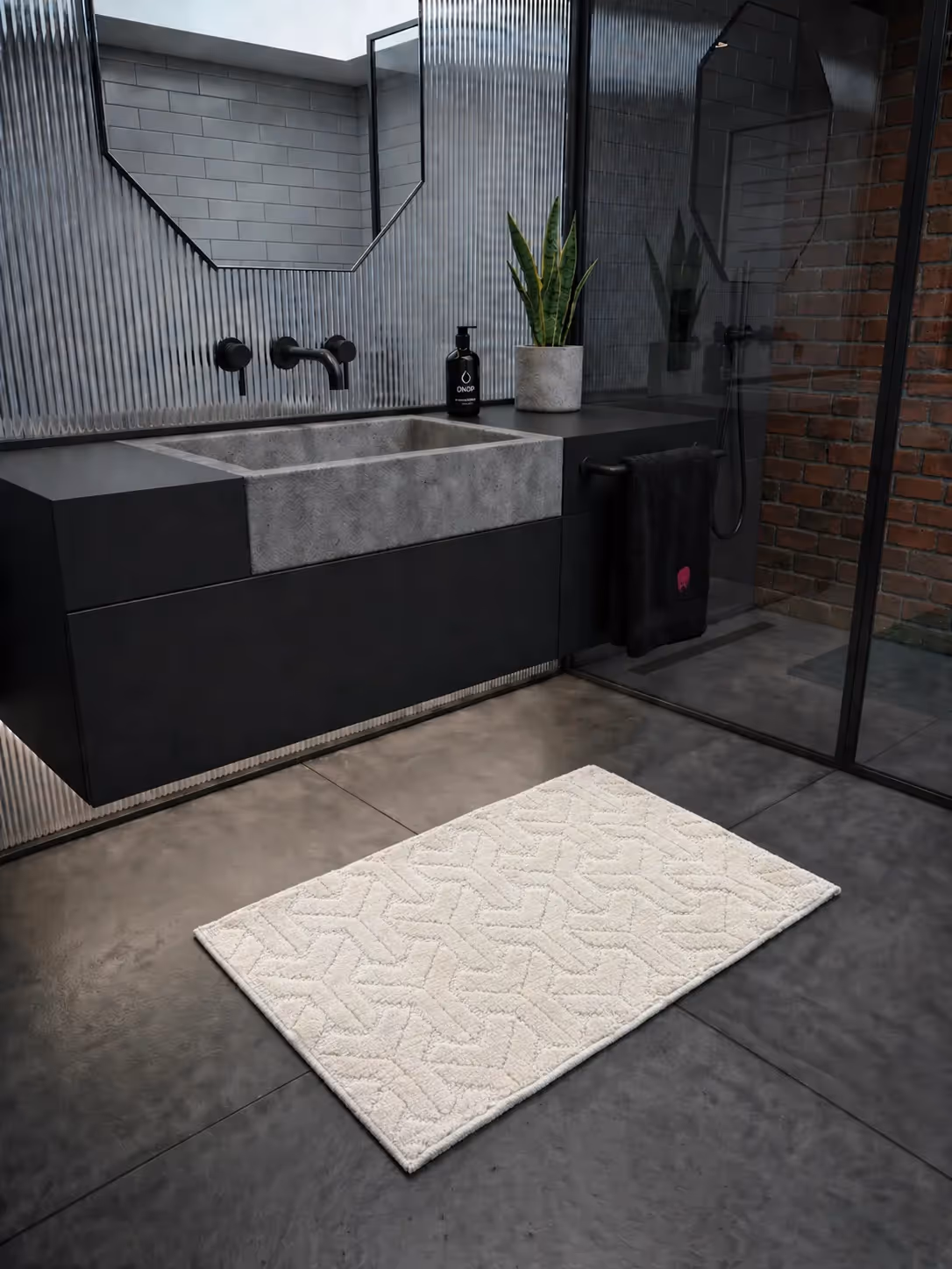 Cream Miracle Bath Mat image 1