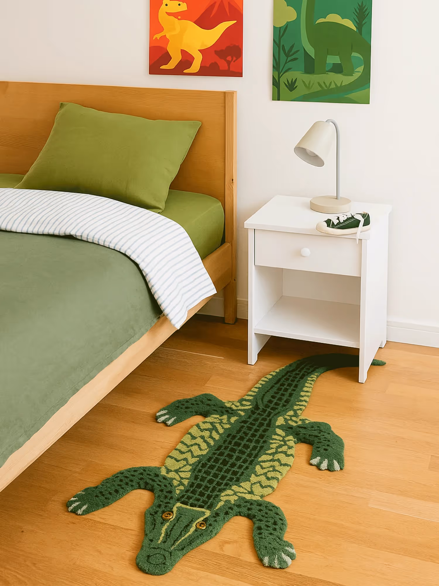 Crocodile Flat Hand Tufted Rug image 1