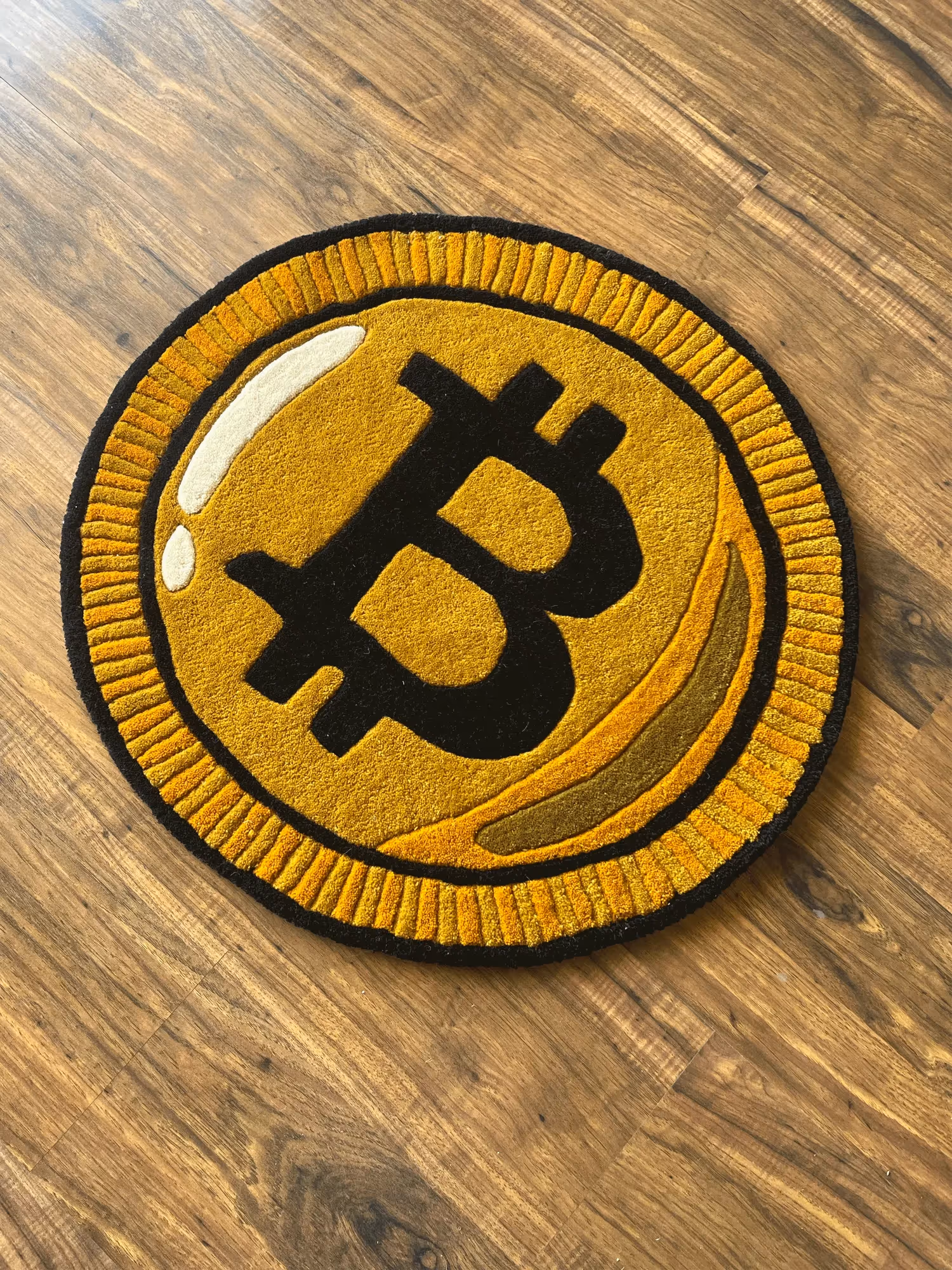 Crypto Currency Hand Tufted Rug image 1