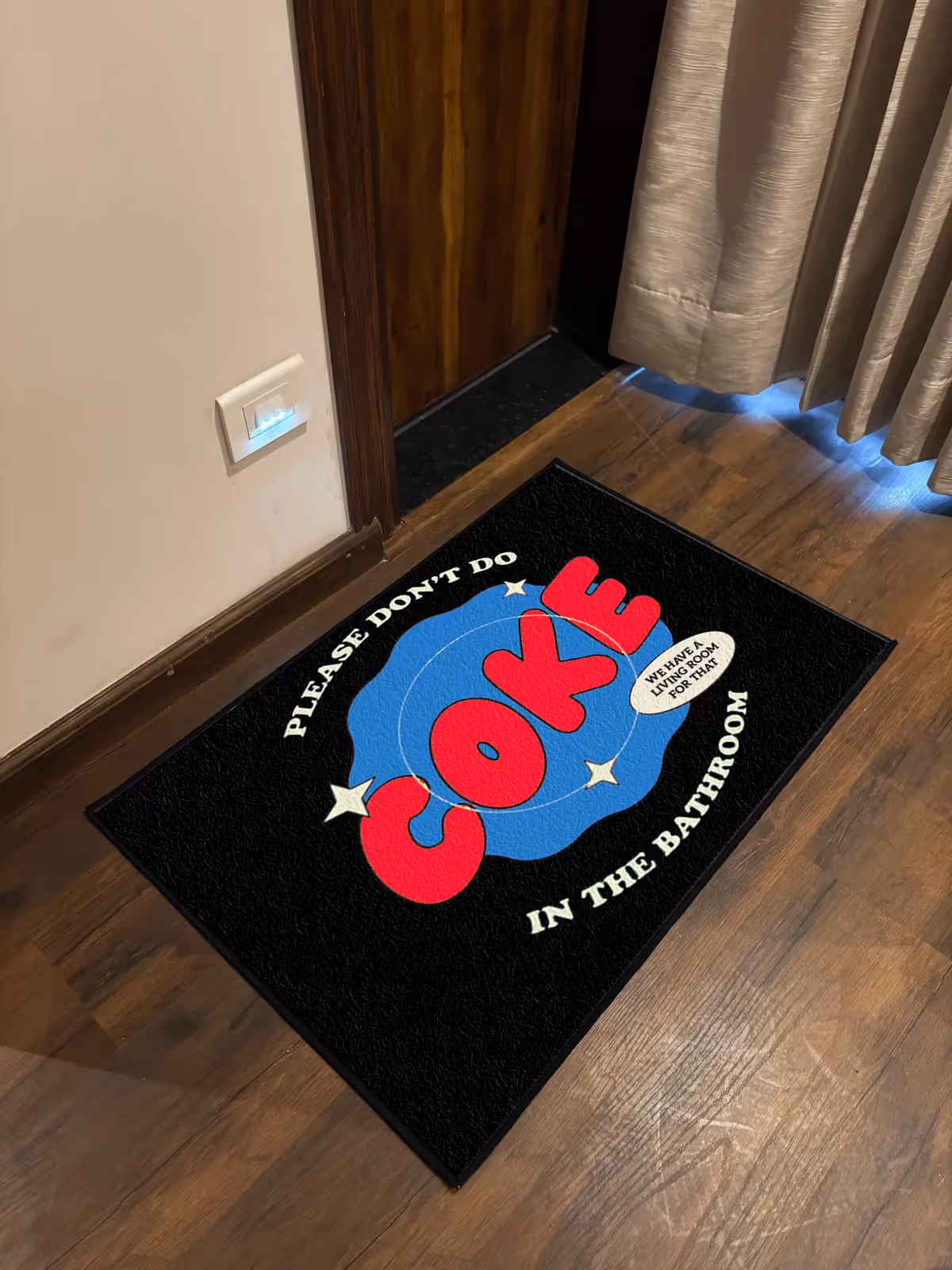 Don't Do Coke Washable Rug image 1