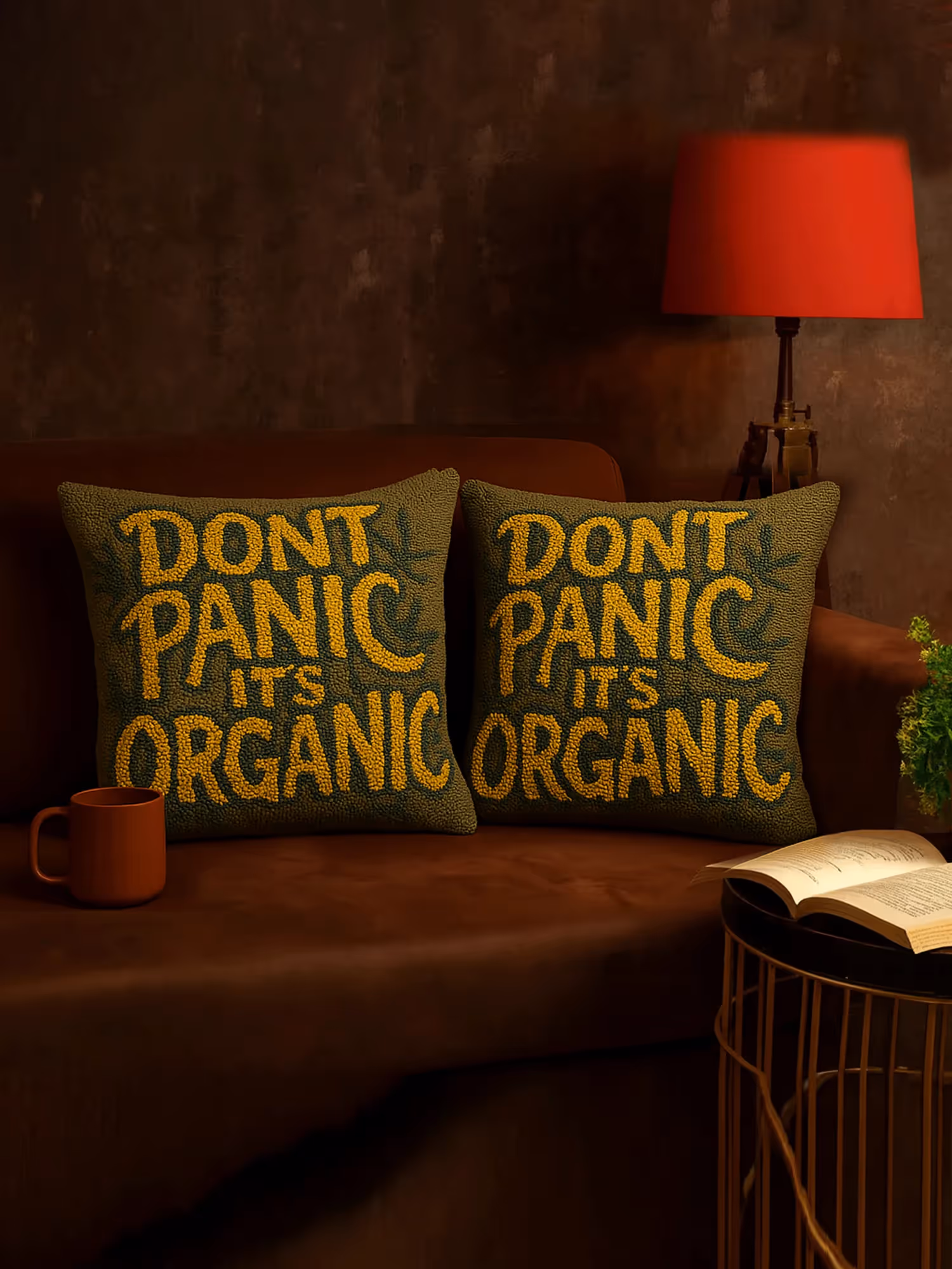 Don't Panic, Its Organic Cushion Cover image 2